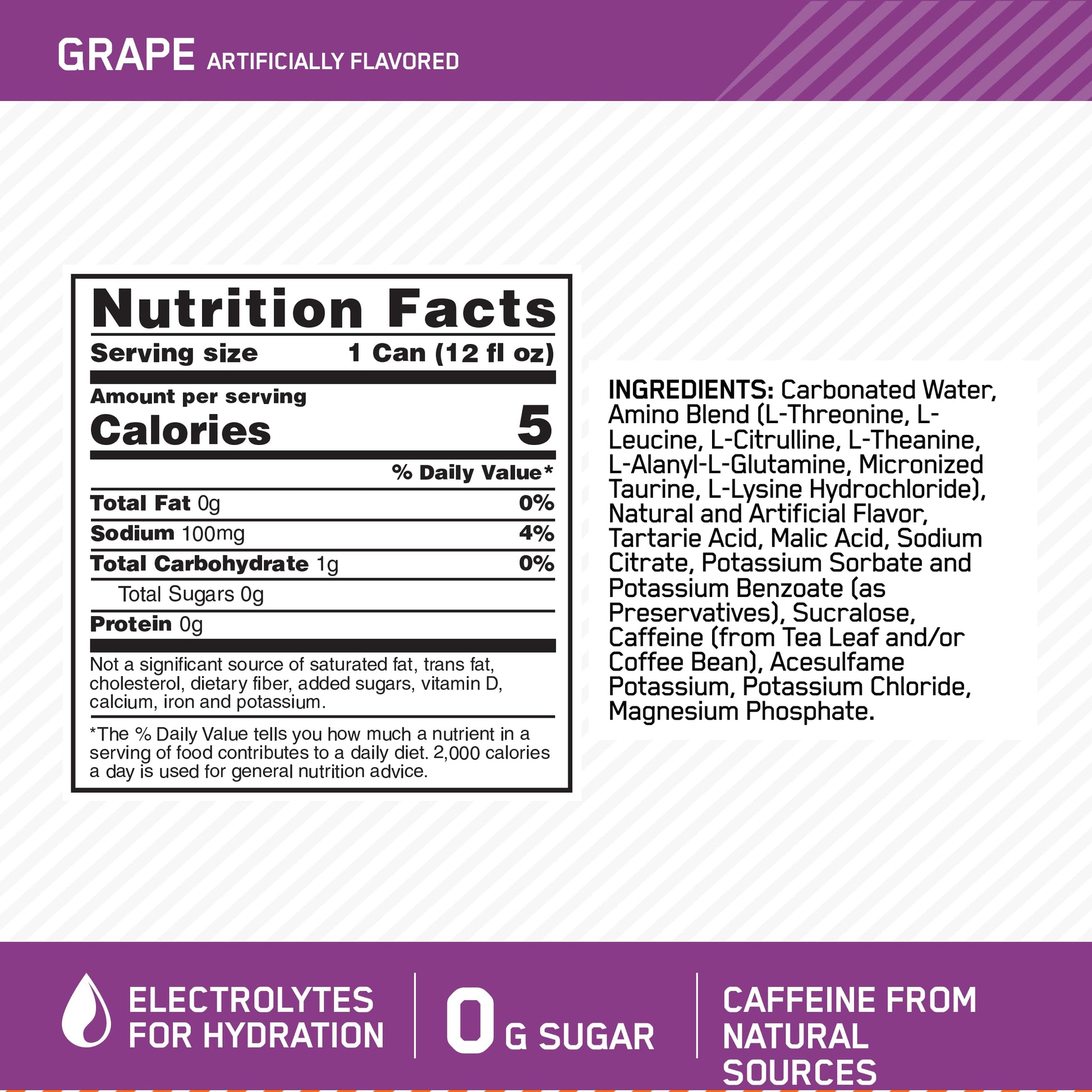 Optimum Nutrition Amino Energy Sparkling Hydration Drink, Electrolytes, Caffeine Optimum Nutrition uk supplements