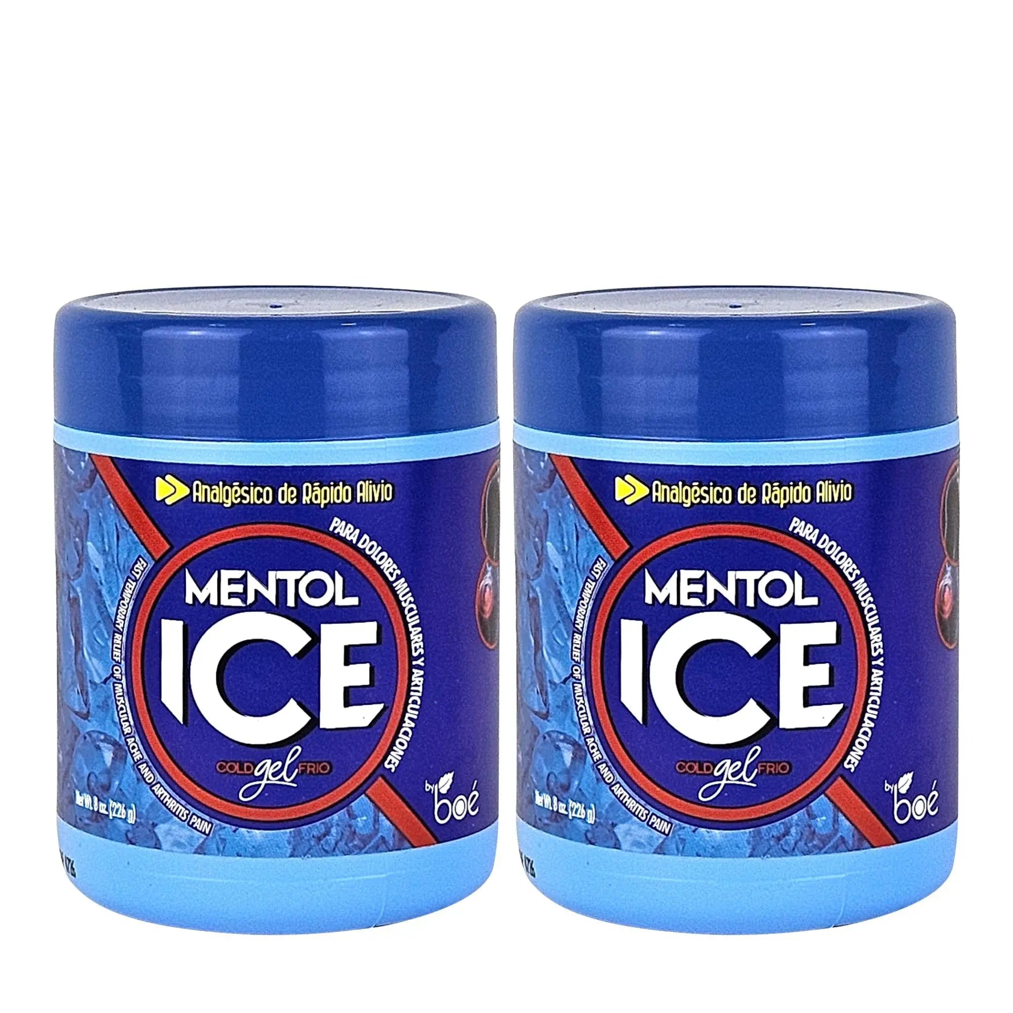 BOÉ COSMETICS Mentol Ice Cold Gel 8 oz (2 Pack) Pain Relief Gel for Muscles & Joints – Fast-Acting Analgesic for Arthritis, Back Pain, Cramps, Sprains & Headaches – Non-Greasy & Quick Absorption BOÉ COSMETICS uk supplements