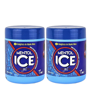 BOÉ COSMETICS Mentol Ice Cold Gel 8 oz (2 Pack) Pain Relief Gel for Muscles & Joints – Fast-Acting Analgesic for Arthritis, Back Pain, Cramps, Sprains & Headaches – Non-Greasy & Quick Absorption BOÉ COSMETICS uk supplements