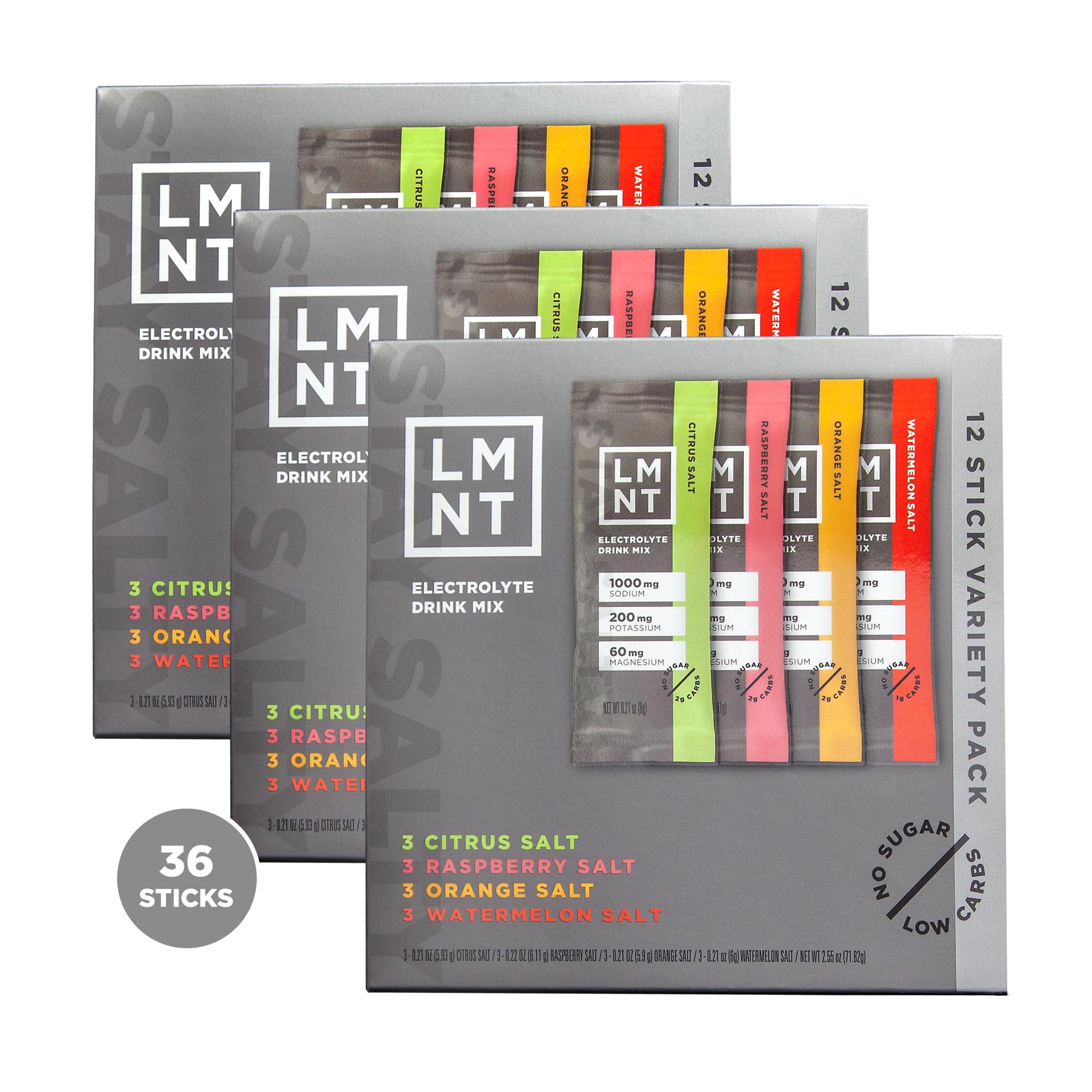 LMNT Zero-Sugar Electrolytes - Variety Pack Bundle - Hydration Powder Packets Drink LMNT uk supplements