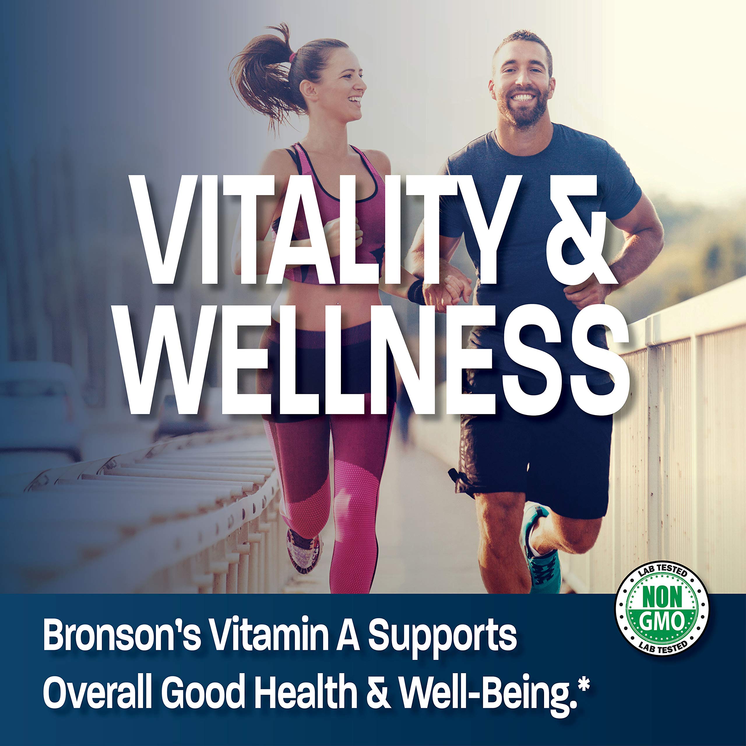 Bronson Vitamin A 10,000 IU Premium Non-GMO Formula Supports Healthy Vision Bronson uk supplements