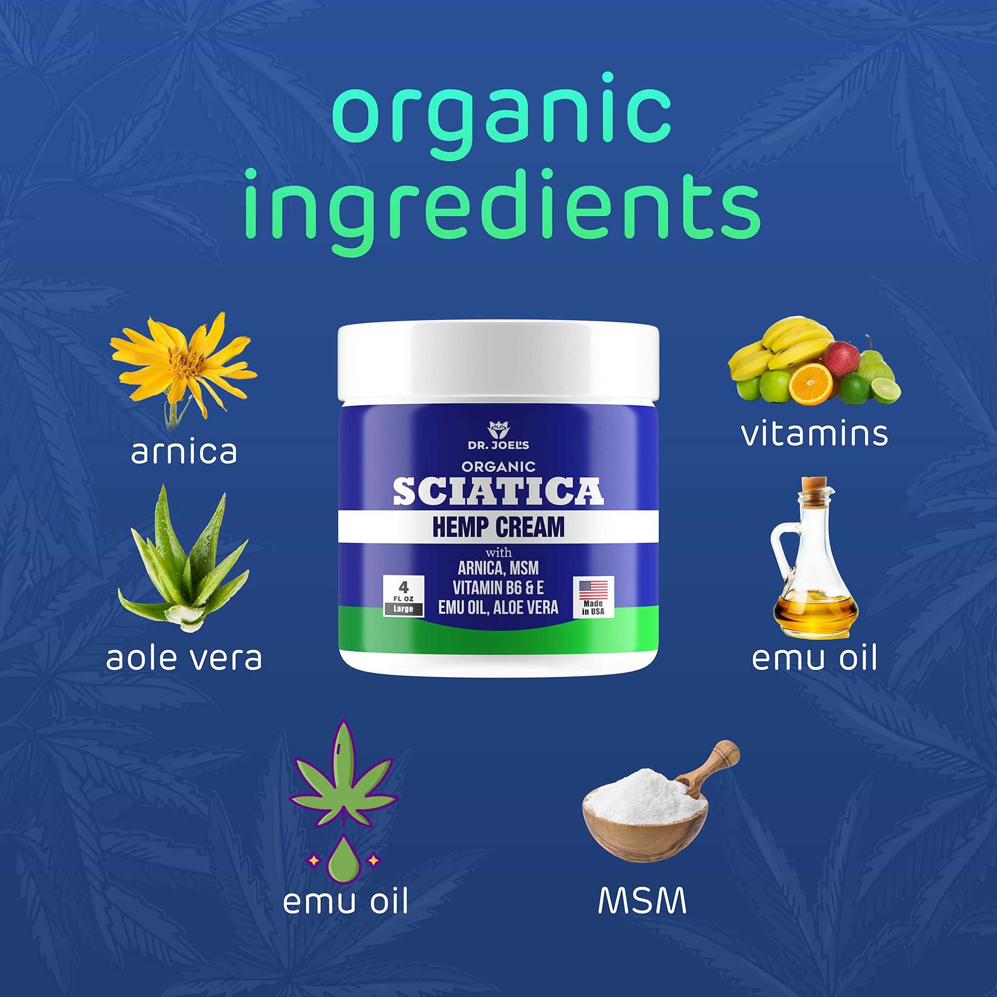 Sciatica Cream - Premium Sciatica Cream - Fast Absorption & Maximum Relief - 4 oz Large Value Pack - Made in The USA Dr. JOEL'S uk supplements