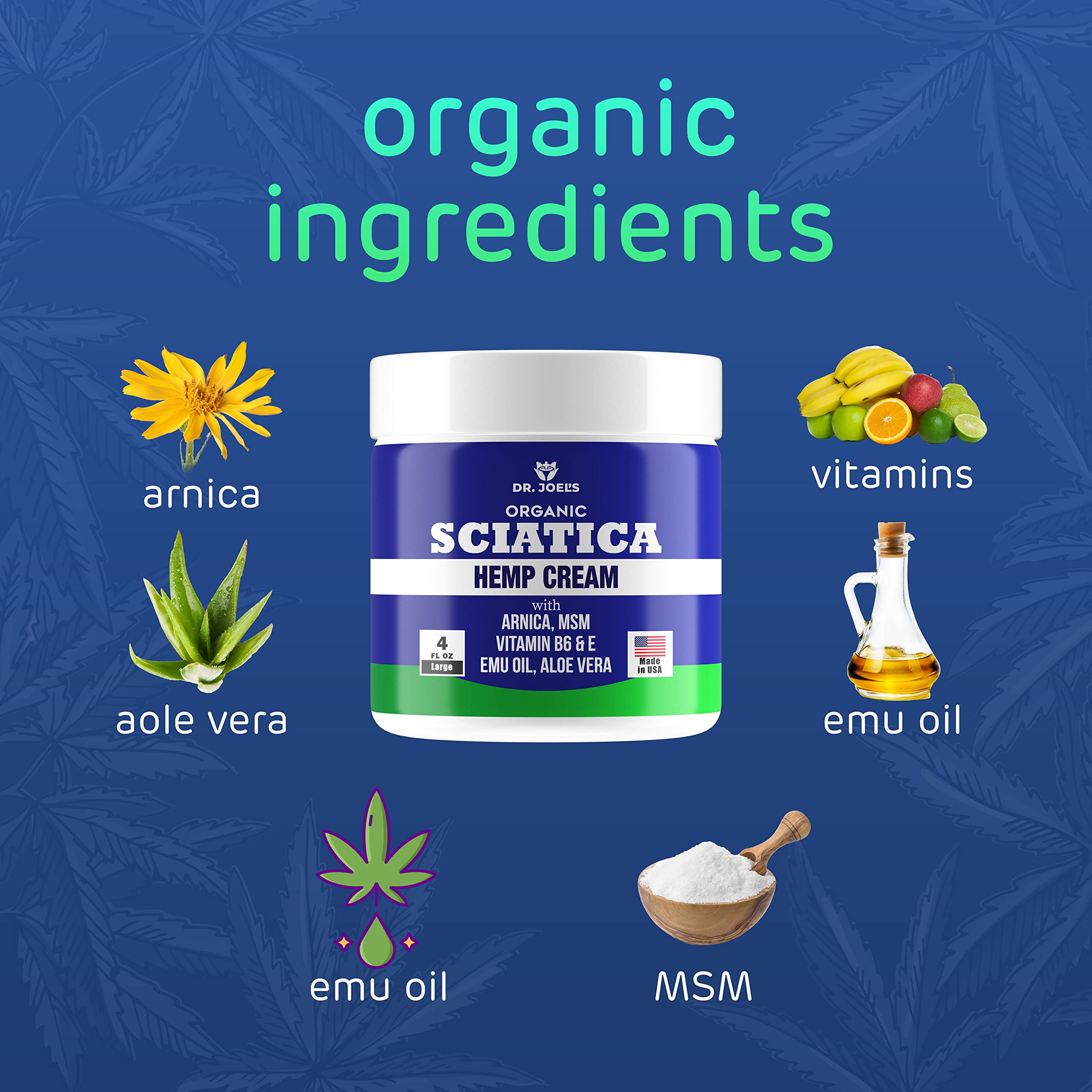 Sciatica Cream - Premium Sciatica Cream - Fast Absorption & Maximum Relief - 4 oz Large Value Pack - Made in The USA Dr. JOEL'S uk supplements