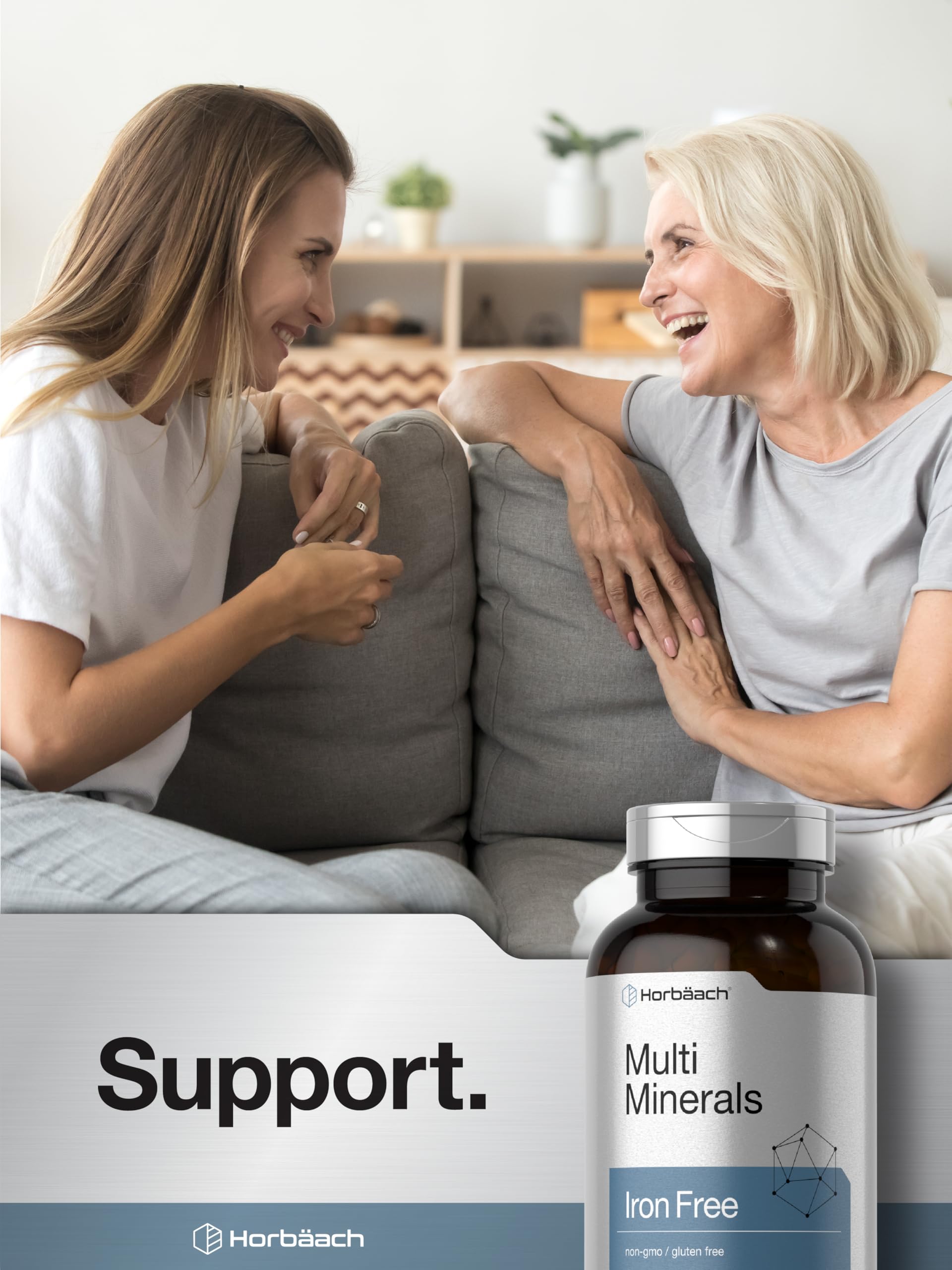 Horbäach Multi Minerals Supplement | 250 Capsules | Iron Free | Daily Mineral Complex for Men and Women | Non-GMO & Gluten Free Horbäach uk supplements