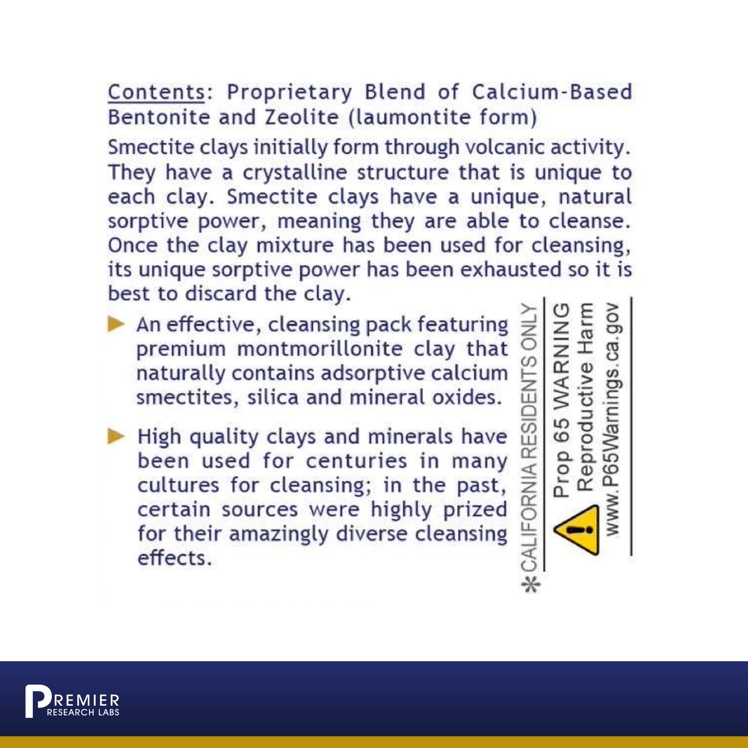 Premier Research Labs Medi-Dental Pack - Detoxifying Volcanic Clay - Dental & Body Cleansing - With Calcium Smectites Silica & Mineral Oxides - 5 oz Premier Research Labs uk supplements