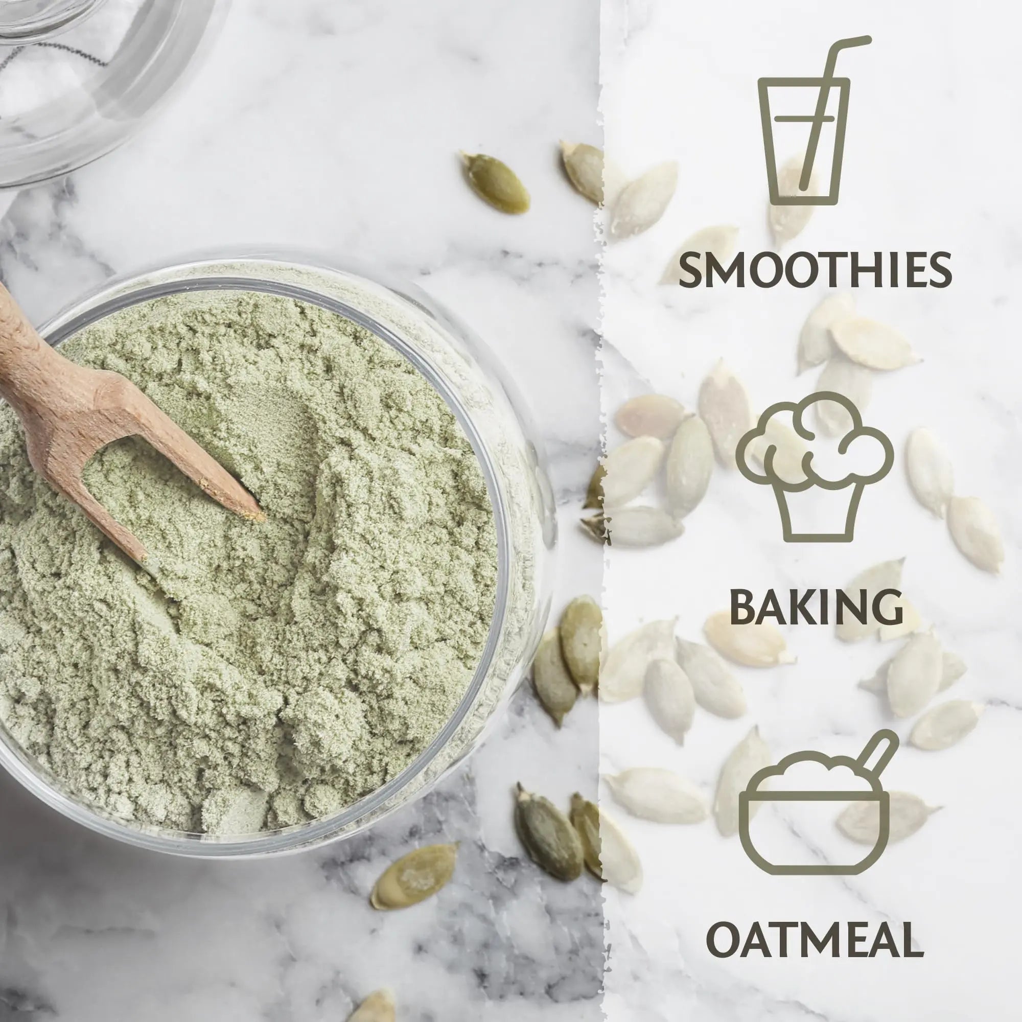 Organic Pumpkin Seed Protein Powder Cold Pressed, Simple Single-Ingredient Superfood Plant-Based, Easy to Digest All 9 Essential Amino Acids Mild Flavor for Smoothies Sunwarrior uk supplements