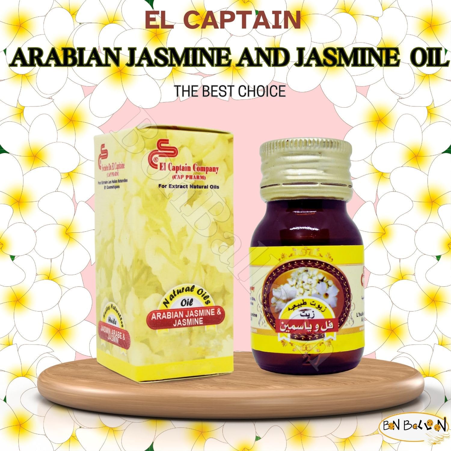 1 Pack Pure & Natural Jasmine Oil Cold Pressed El Captain Elcaptain Natural Concentrated Crude bonballoon uk supplements