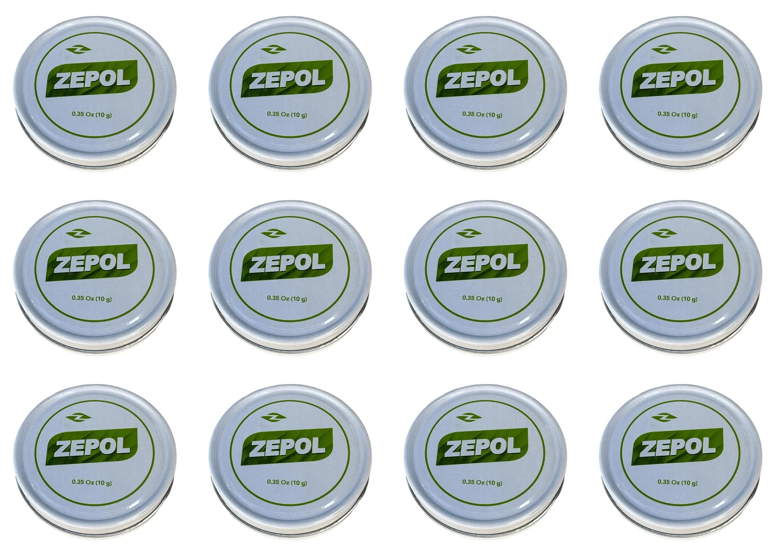 Zepol Original - Long-Lasting Topical Analgesic Ointment for Muscles, Joints, Backache, Sprains, and Strains - Pack of 12 Cans, 0.35 oz Each Zepol uk supplements