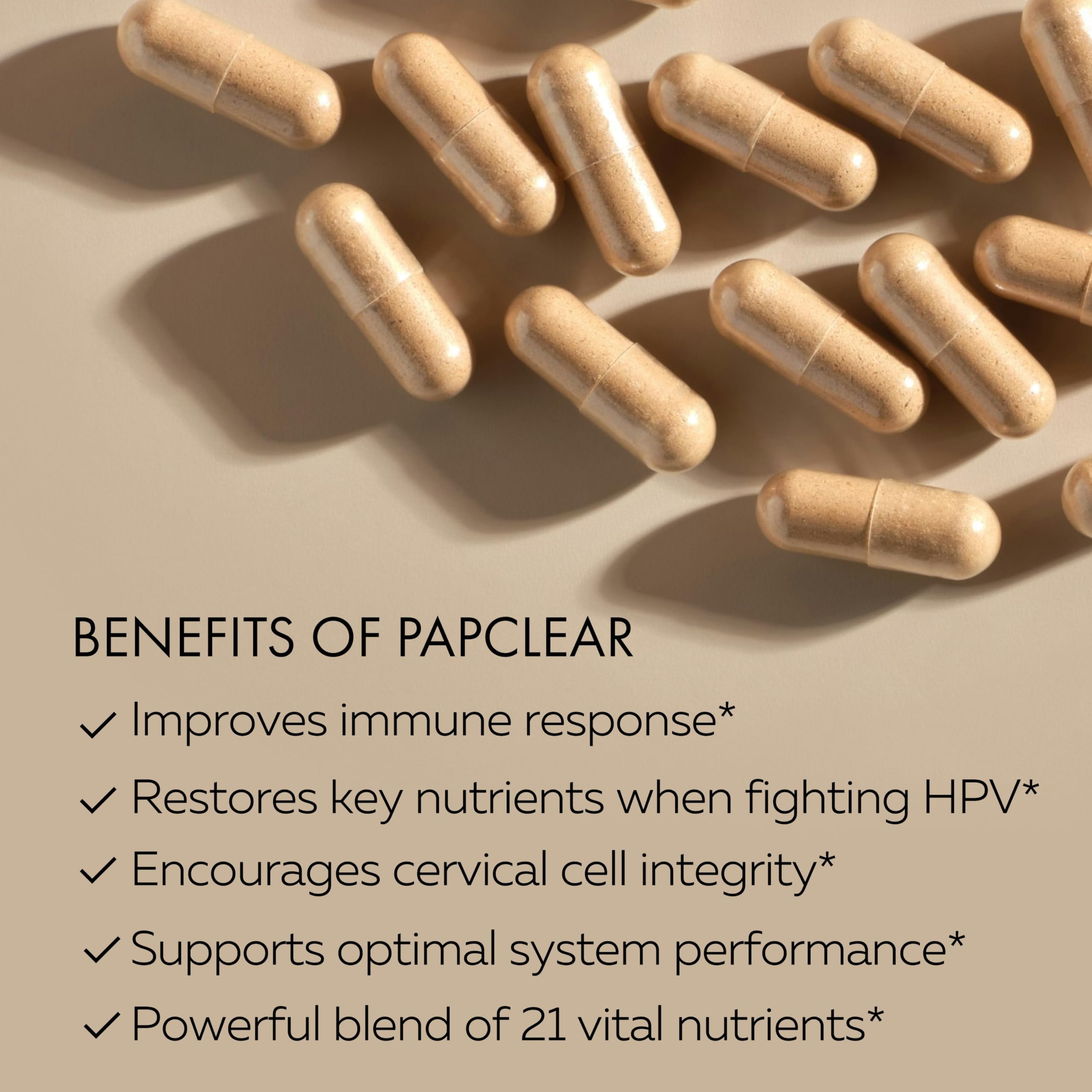 PAPCLEAR Physician Formulated | All Natural Immune Support Supplement | Advanced Powerful Immunity Booster | 21 Vitamins & Nutrients with Organic Shiitake Mushroom & Lycopene | 90 Capsules | Pack of 1 HPD Rx uk supplements