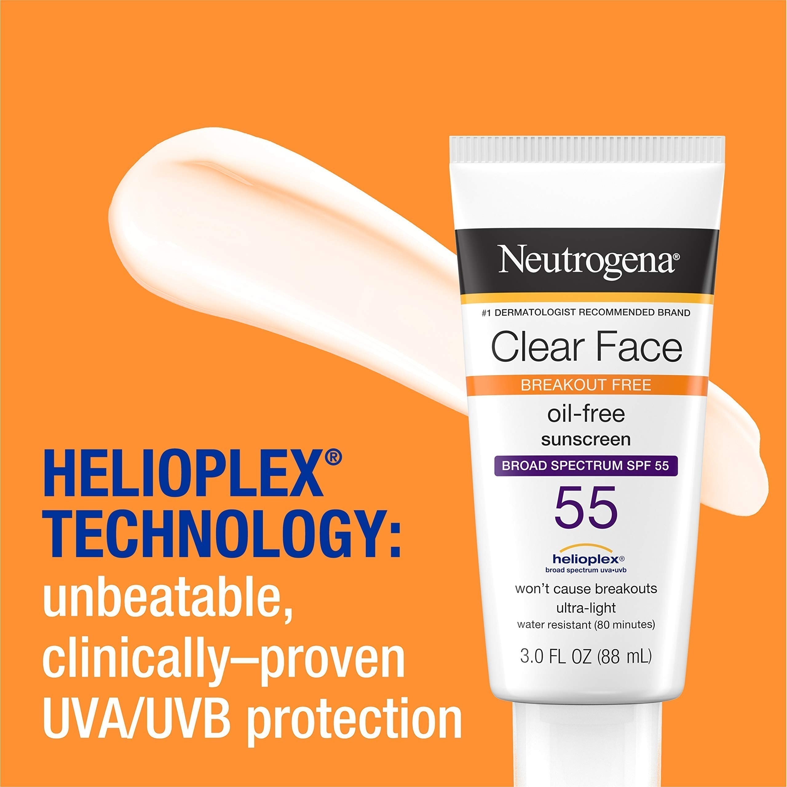 Neutrogena Clear Face Liquid Lotion Sunscreen for Acne-Prone Skin Neutrogena uk supplements