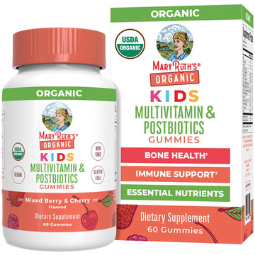 Kids Vitamins by MaryRuth's | USDA Organic | Multivitamin Gummies + Postbiotics for Ages 4+ | Multivitamin for Kids with Lactobacillus Rhamnosus | MaryRuth Organics uk supplements