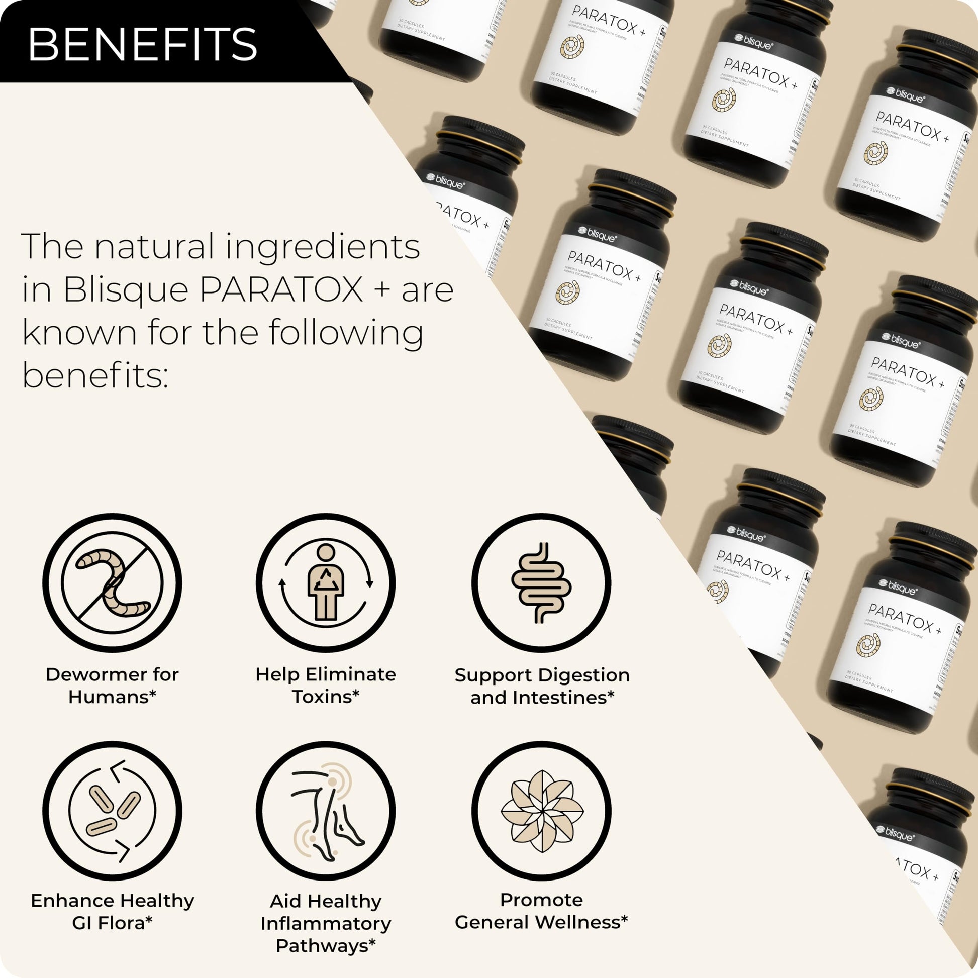Blisque – Natural para Cleanse Support Supplement to Eliminate Harmful Organisms Blisque uk supplements