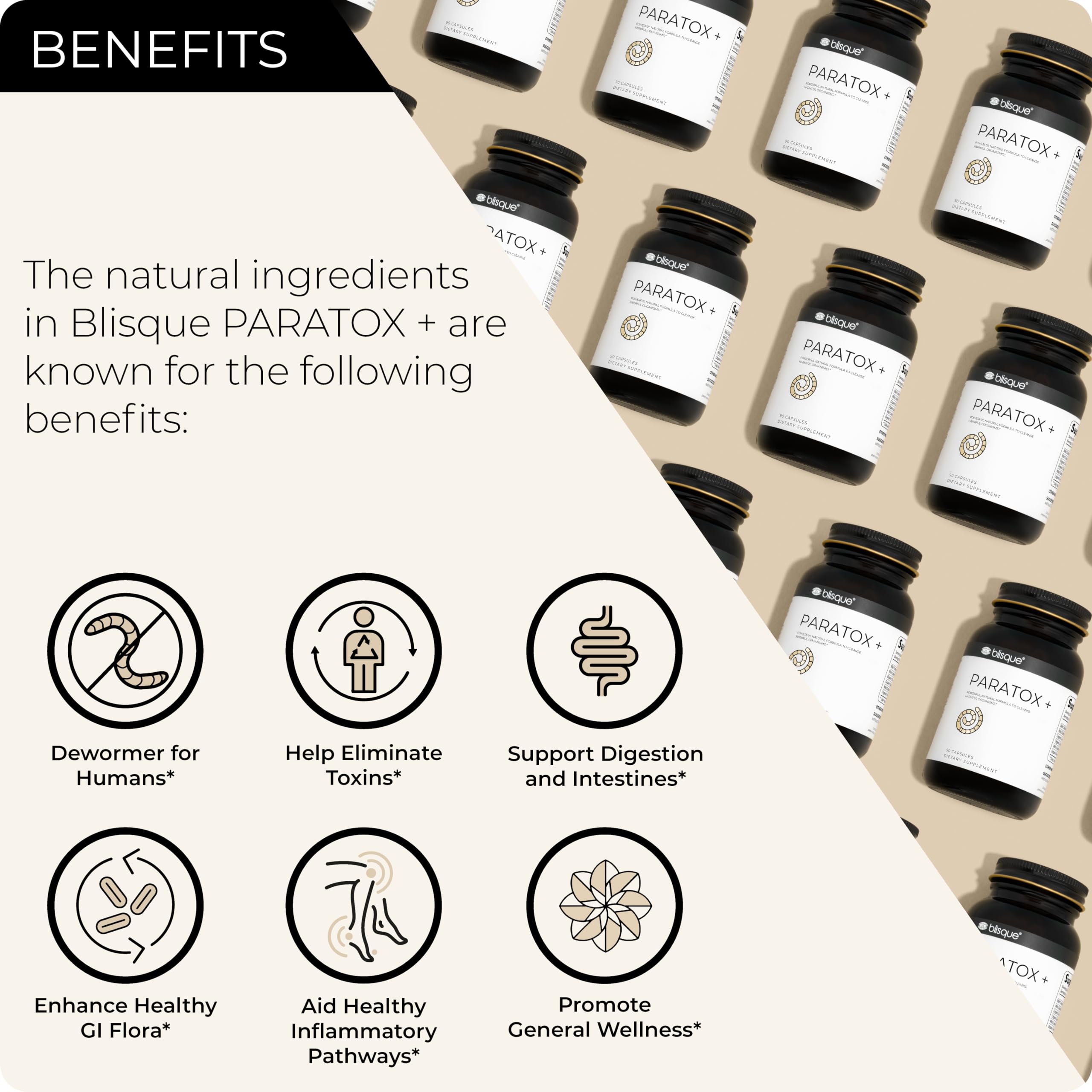 Blisque – Natural para Cleanse Support Supplement to Eliminate Harmful Organisms Blisque uk supplements