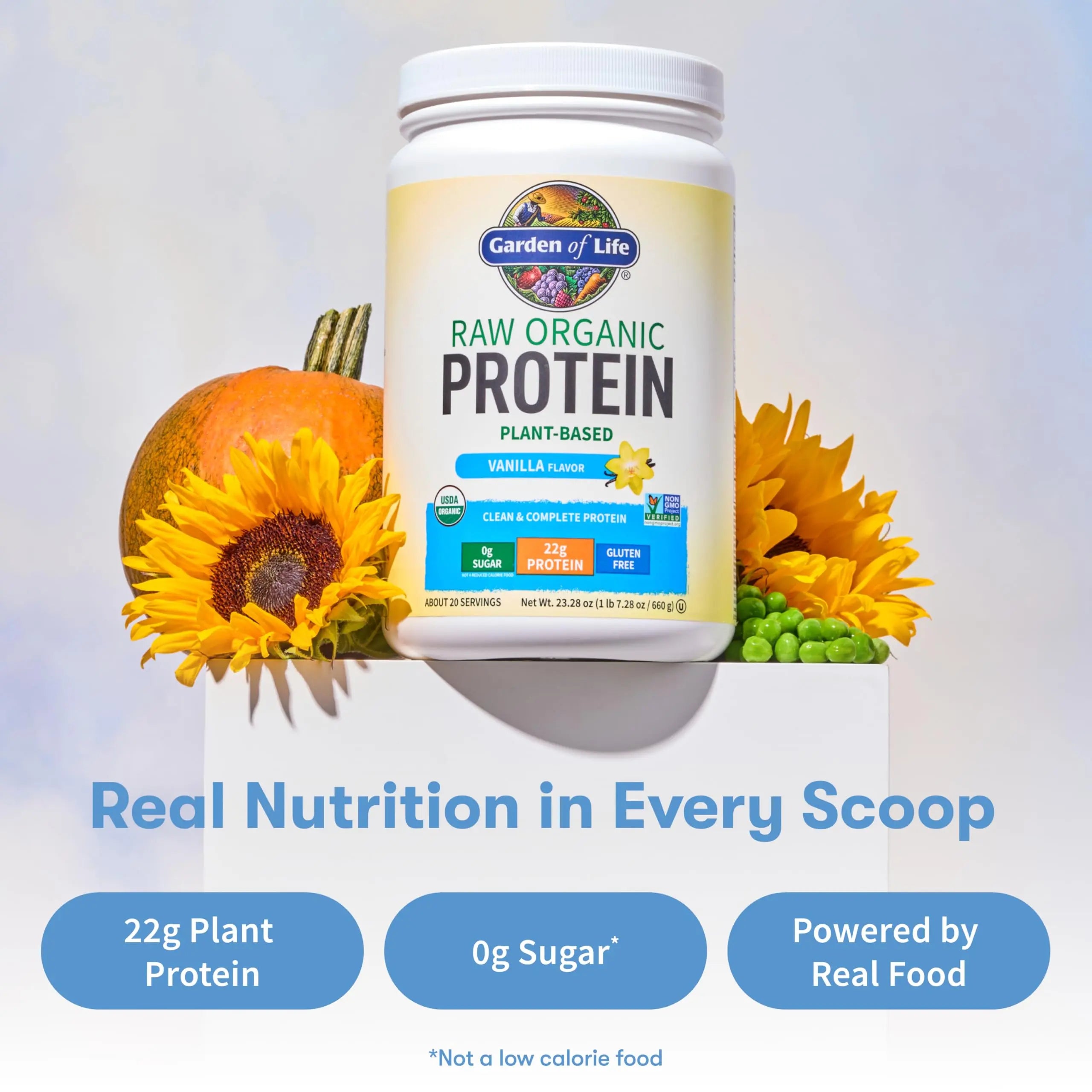 Garden Of Life Protein Powder, Vegan Protein Powder, Bcaa, Probiotics & Digestive Enzymes, Gluten & Lactose Free, Vanilla, 23.28 Ounce Garden of Life uk supplements