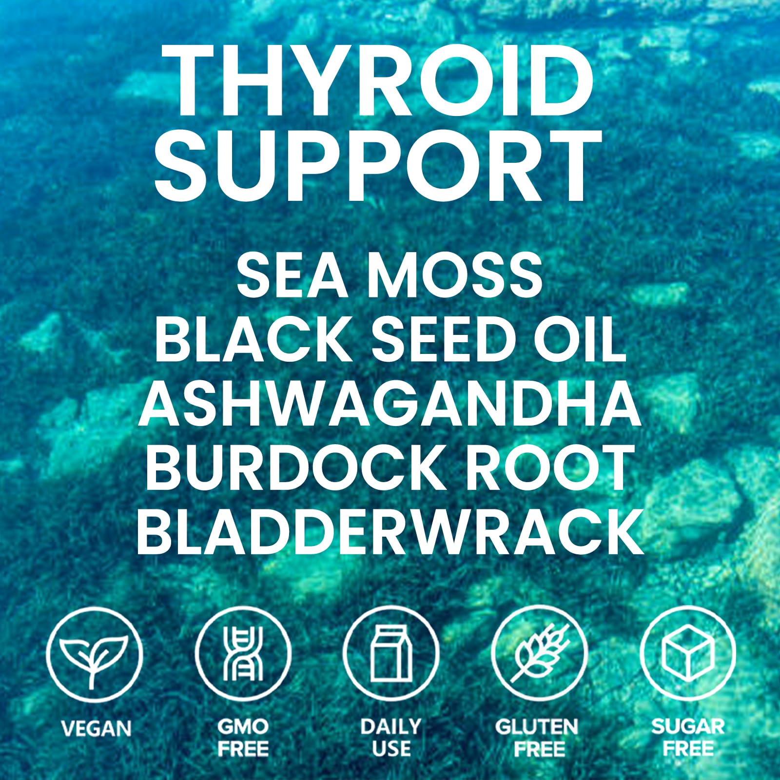 Velestoff Irish Seamoss Thyroid Hormone Regulator, Velestoff Thyroid Support Drops | Sea Moss, Black Seed Oil, Ashwagandha, Burdock Root, Bladderwrack, Hormone Balance & Support - 2 FL.OZ (1 Pcs) Velestoff uk supplements