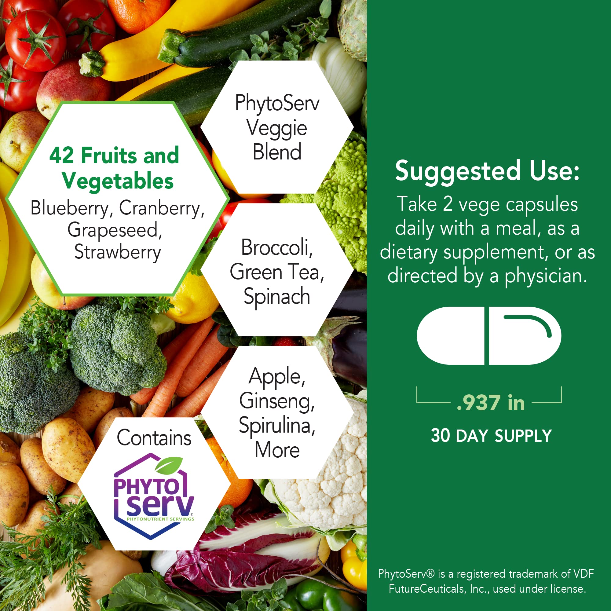 Botanic Choice Mega Fruits and Veggies Blend (60 Capsules) + Prostate 9 Complex (30 Softgels) Bundle - Energy Balance & Superfood Supplement + Urinary Flow & Cellular Health Botanic Choice uk supplements