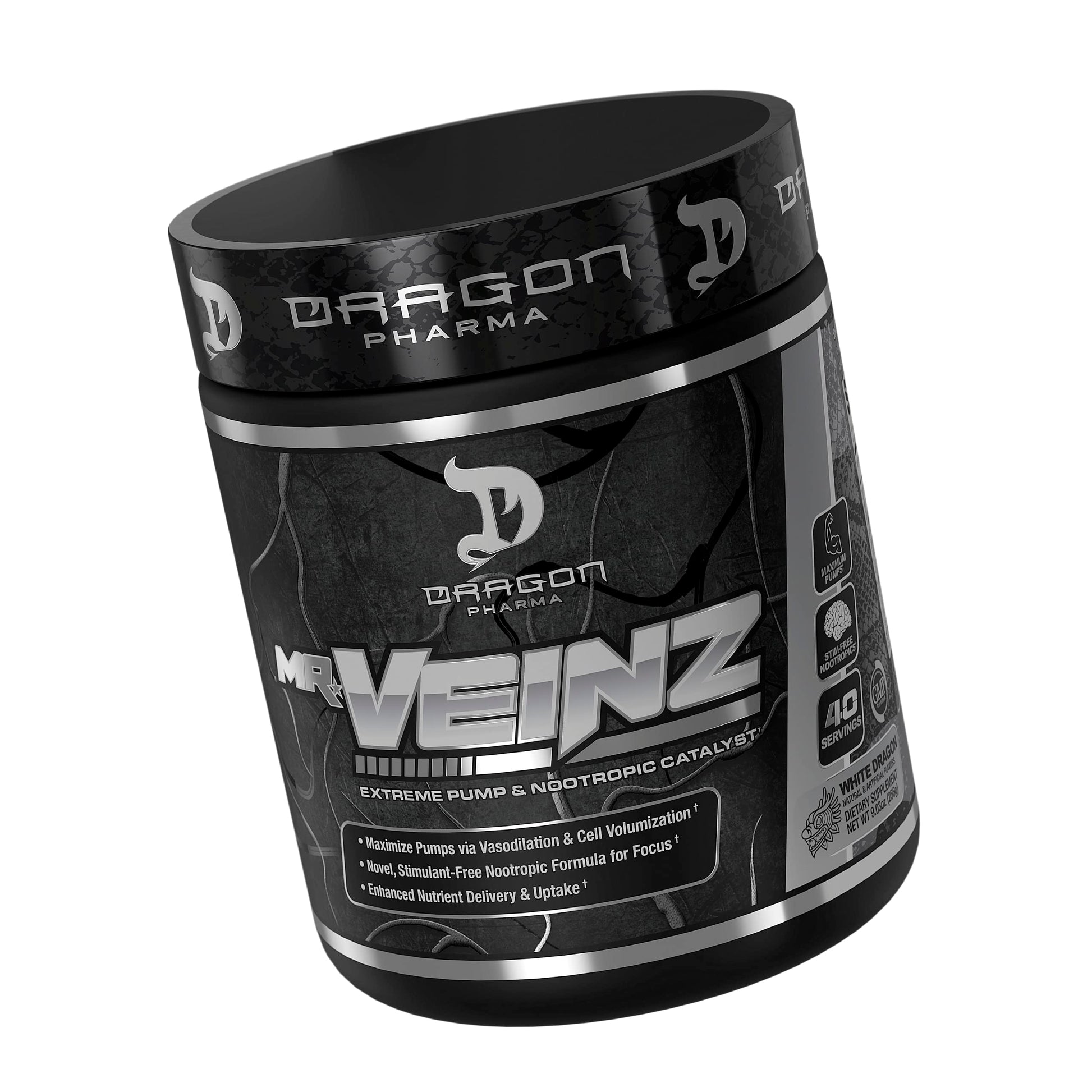DRAGON PHARMA Mr. Veinz Stim Free Pre-Workout, Extreme Pump & Nootropic Catalyst DRAGON PHARMA uk supplements