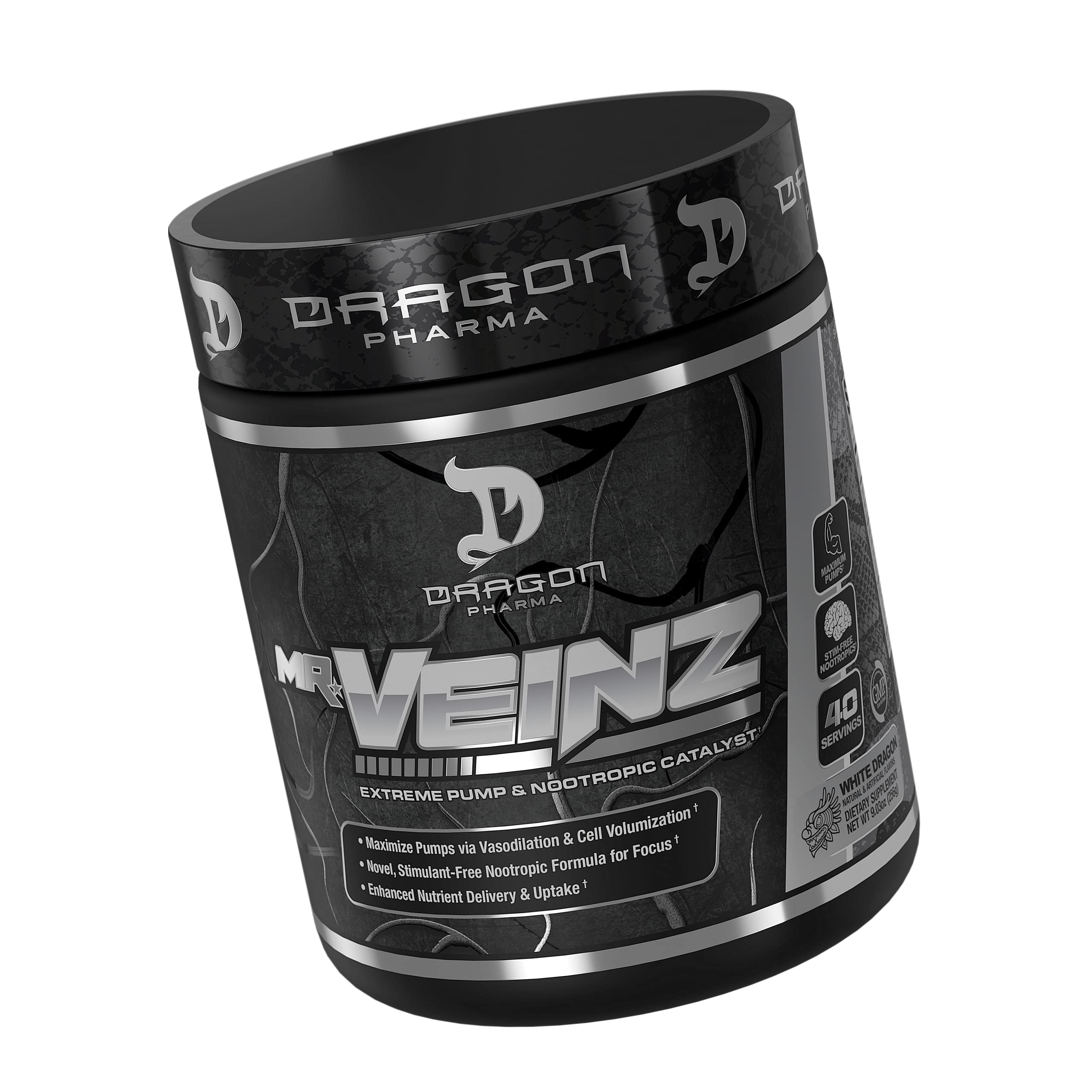 DRAGON PHARMA Mr. Veinz Stim Free Pre-Workout, Extreme Pump & Nootropic Catalyst DRAGON PHARMA uk supplements
