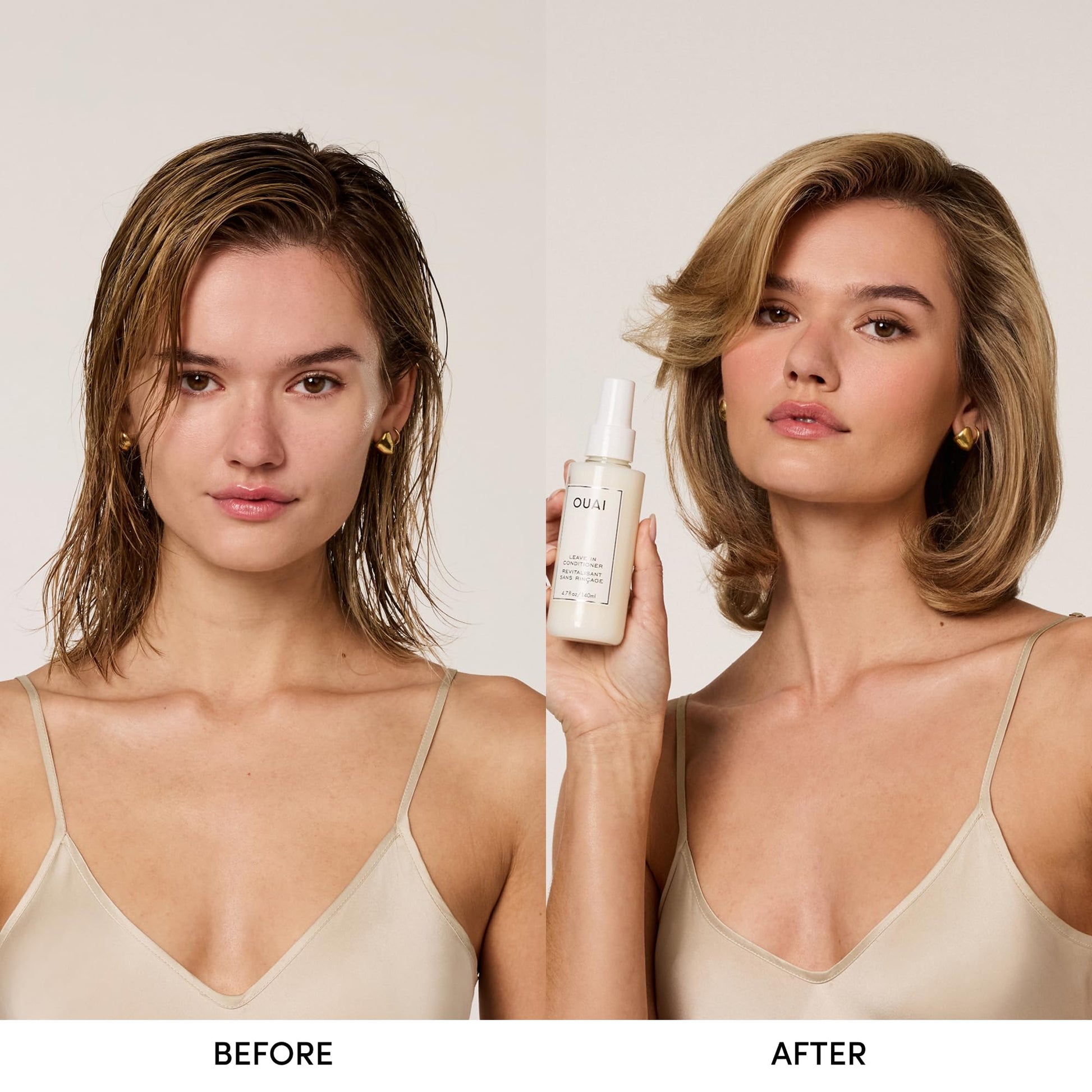 OUAI Leave In Conditioner & Heat Protectant for Hair - Prep Hair for Styling or Use as Detangling Spray to Fight Frizz & Flyaways - No Parabens, Sulfates or Phthalates (4.7 oz) OUAI uk supplements