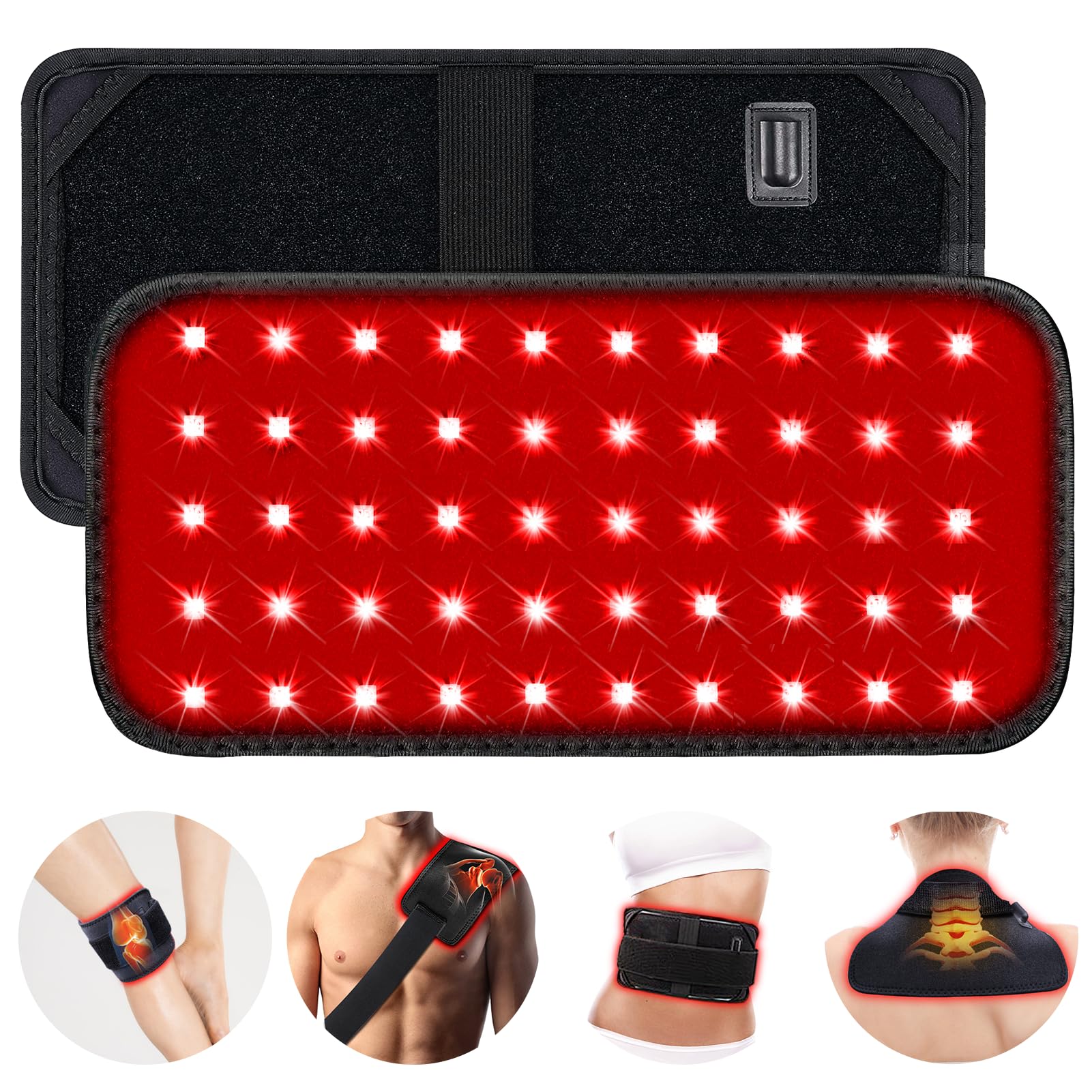 Red Light Therapy Belt, Infrared Light Therapy for Body, Wearable Wrap with Timer GMOWNW uk supplements