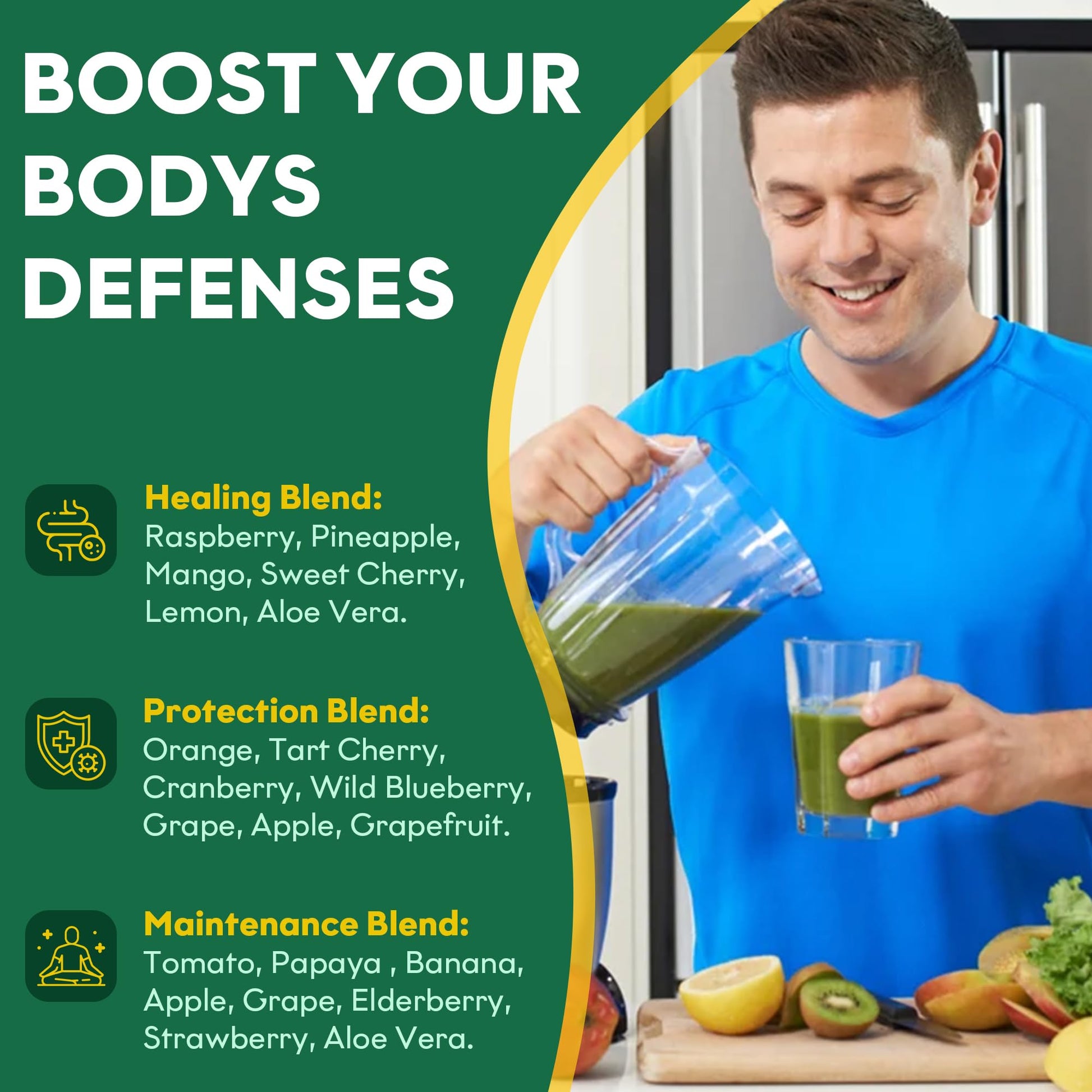 Fruits and Veggies Supplement Powerfull Blend of 39 Whole Fruits and Veggies, Fills Nutritional Gaps, Get Energy, Well-being. USA Made Non-GMO/Vegan/Gluten Free. Packaging May Vary (60 Day Supply) ROOTIE uk supplements