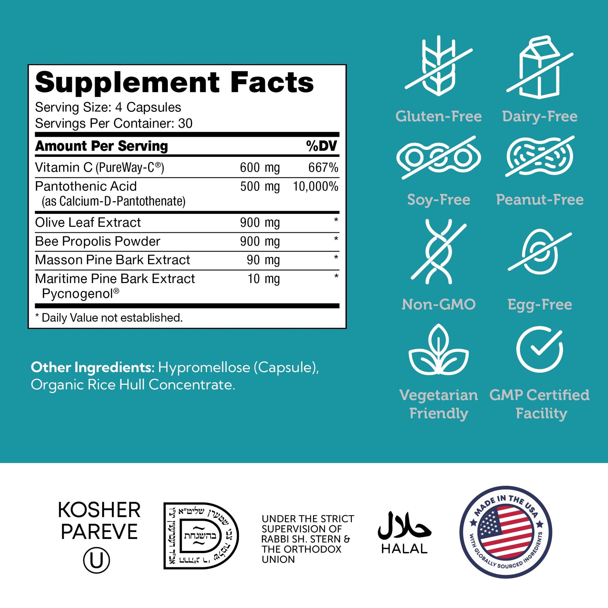 Zahler Immune Defense, Immune System Support, Certified Kosher, 120 Capsules Zahler uk supplements