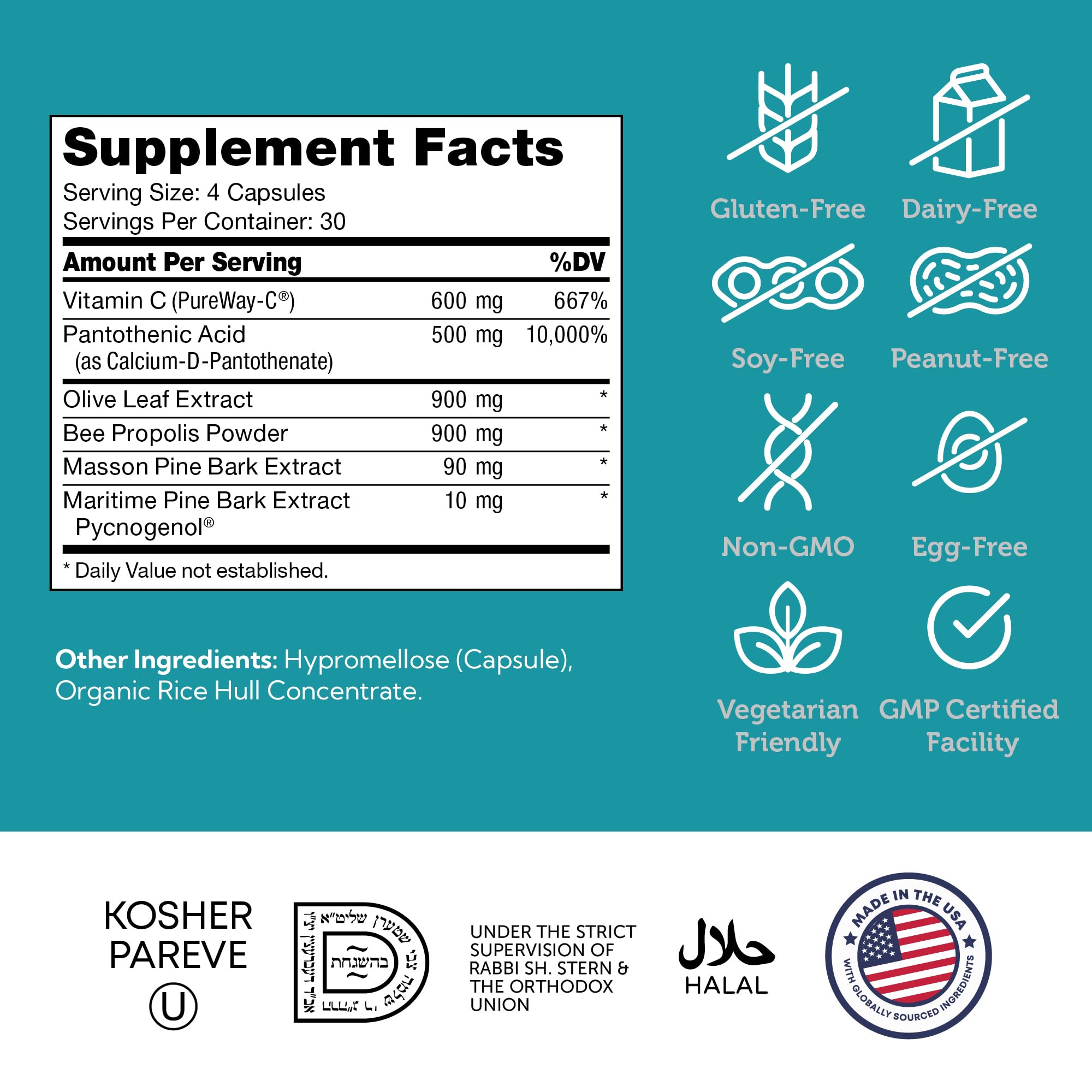 Zahler Immune Defense, Immune System Support, Certified Kosher, 120 Capsules Zahler uk supplements