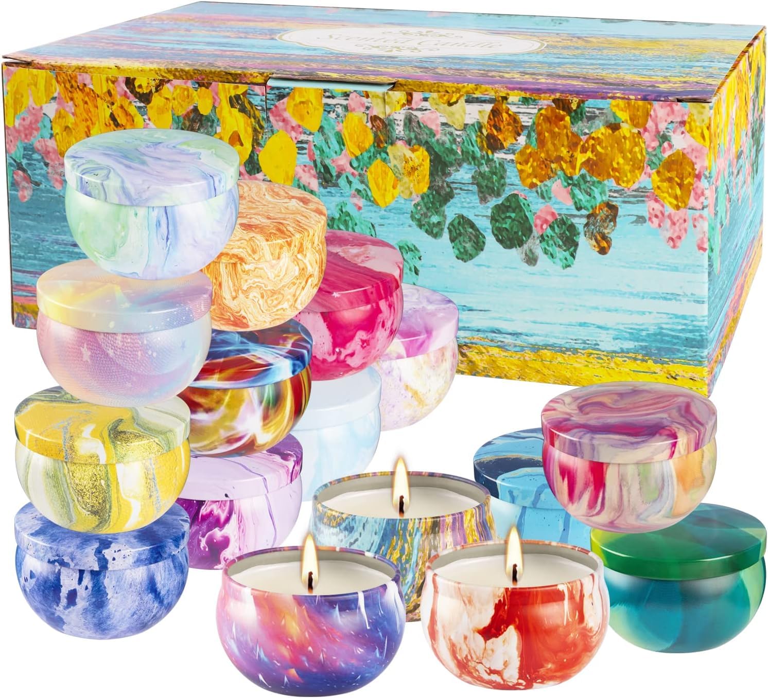 Scented Candles Aromatherapy Candles for Stress Relief,Soy Wax Candles Gifts for Women pliadvbu uk supplements