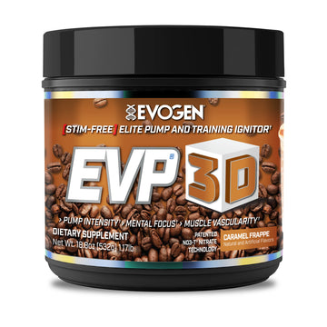 Evogen EVP 3D Caramel Frappe | Xtreme Stimulant Free Pre-Workout Powder, Arginine Nitrate Evogen uk supplements