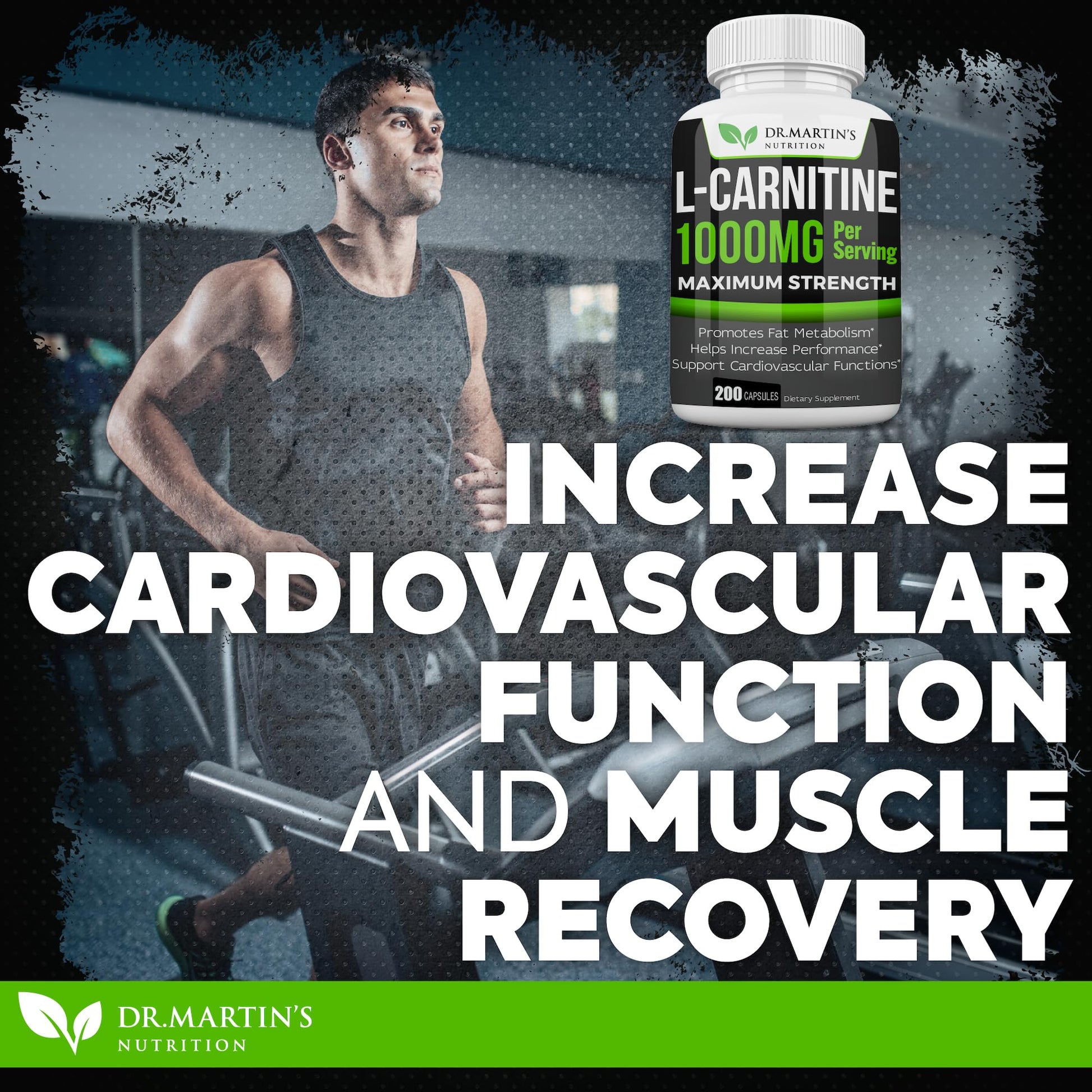 DR. MARTIN'S NUTRITION Extra Strength L-Carnitine - 200 Capsules - 1000mg Per Serving - Boost Your Metabolism and Increase Performance DR. MARTIN'S NUTRITION uk supplements