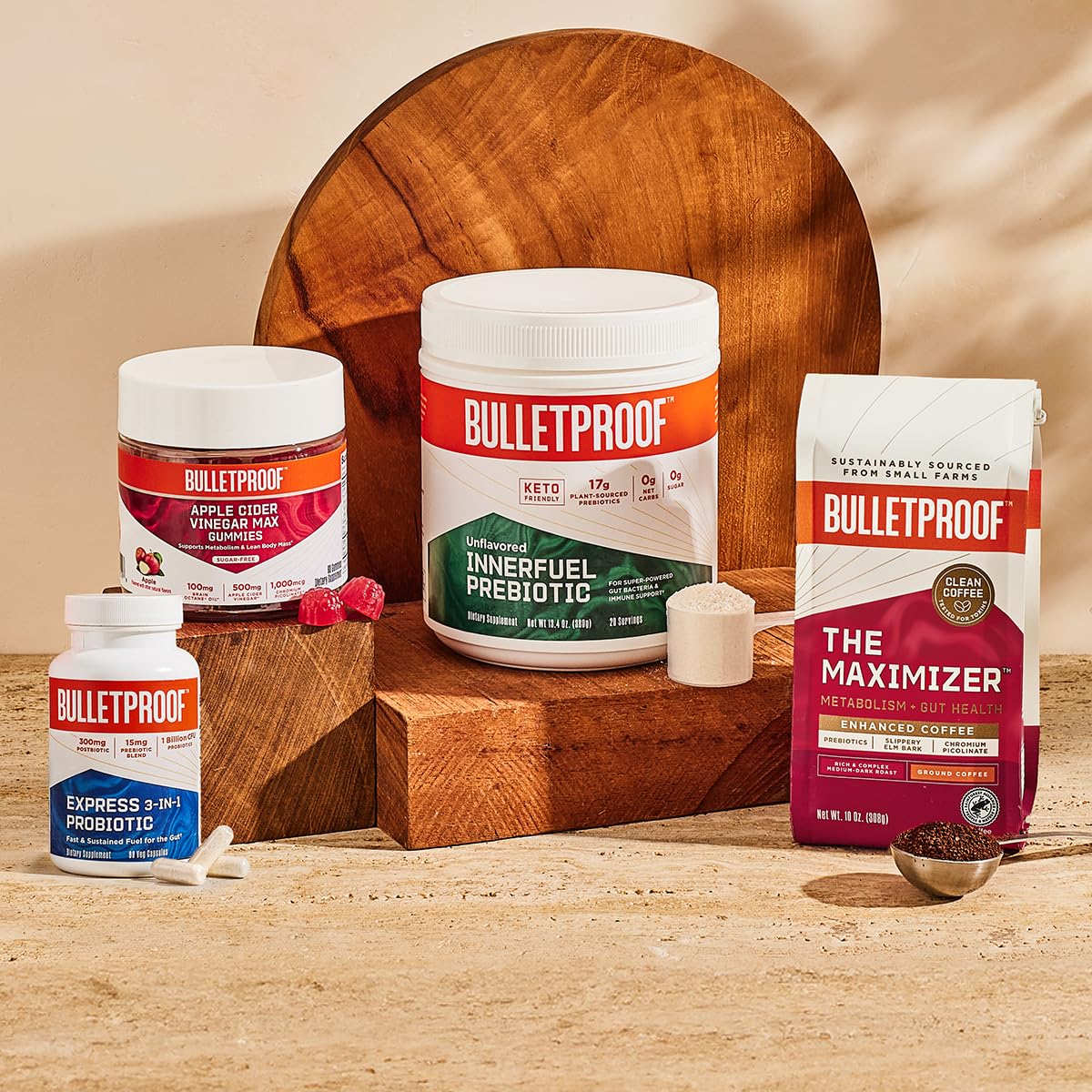 Bulletproof Express 3-in-1 Probiotic & Postbiotics Supplement for Sustained Gut Health, 90 Count Bulletproof uk supplements