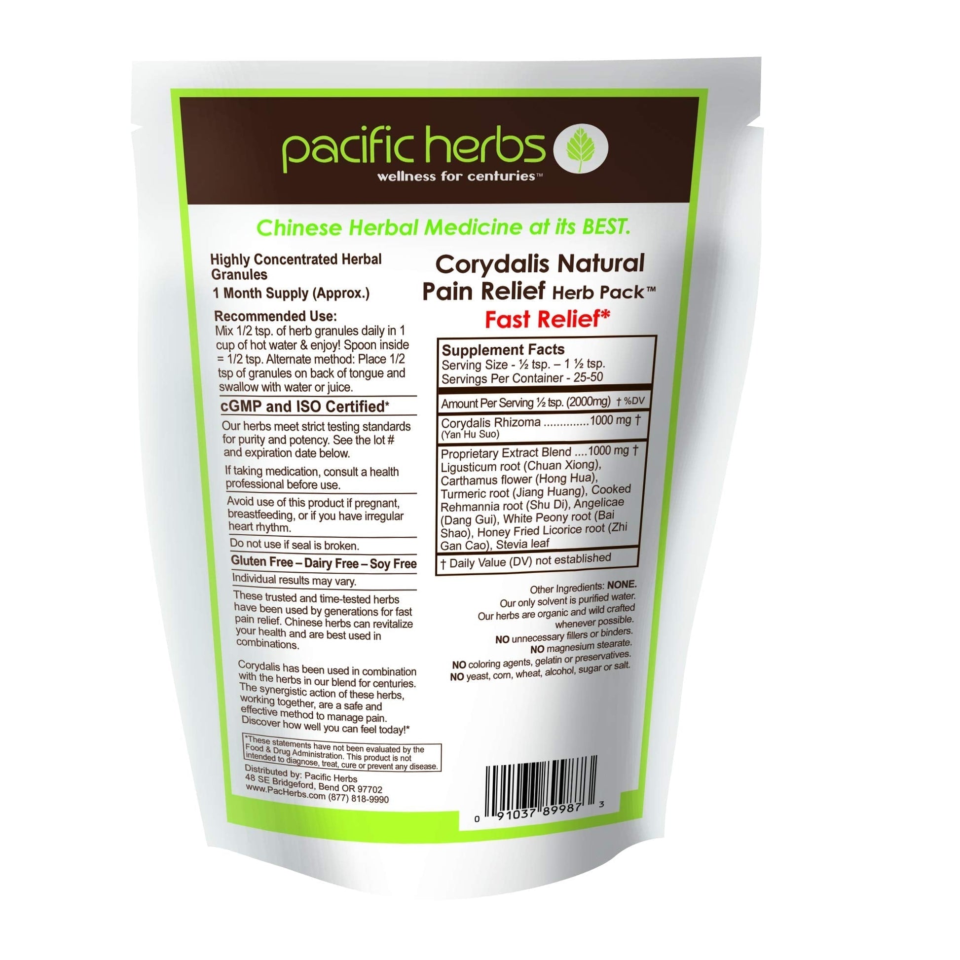 Pacific Herbs Corydalis Natural Pain Relief Herbs Pacific Herbs uk supplements
