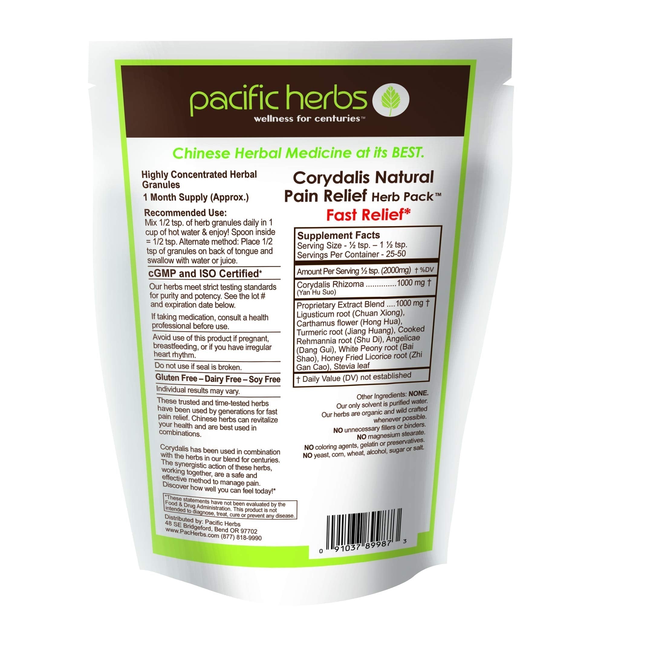 Pacific Herbs Corydalis Natural Pain Relief Herbs Pacific Herbs uk supplements