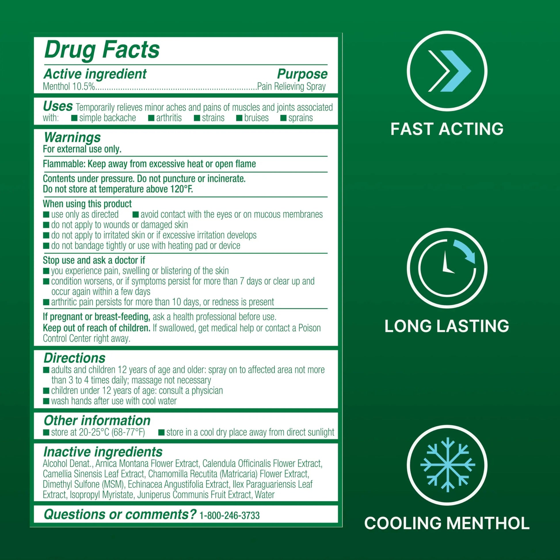 Biofreeze Pain Relief Spray, Arthritis Pain Reliever, Knee & Lower Back Pain Relief, Sore Muscle Relief, Neck Pain Relief, 2 Pack (4 FL OZ Biofreeze Menthol Spray) Biofreeze uk supplements