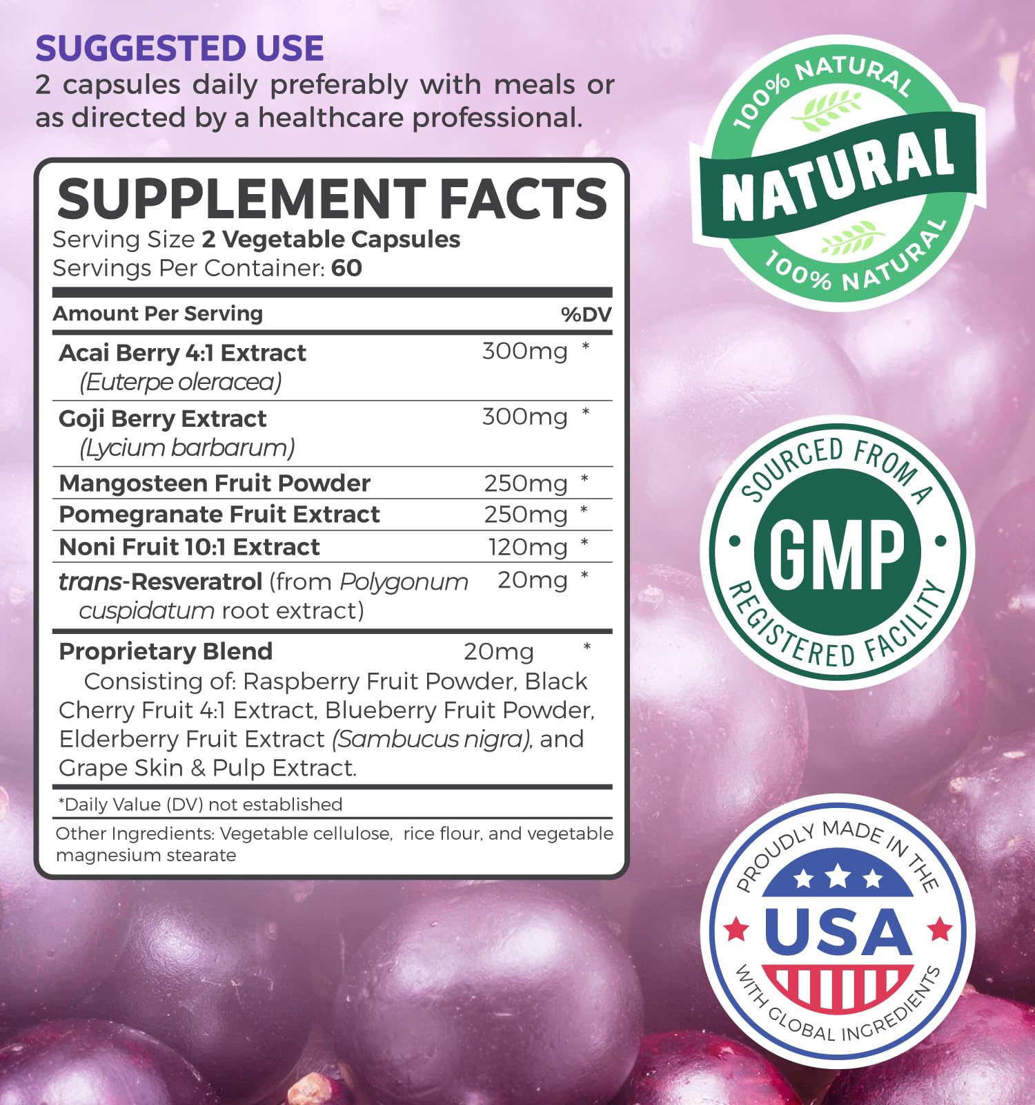 Super Greens & Antioxidants (2-Month Supply) Antioxidant Power Greens Bundle of Organic Super Greens Powder - Complete Superfood (120 Capsules) & Super Antioxidants - Powerful Superfood (120 Capsules) Healths Harmony uk supplements