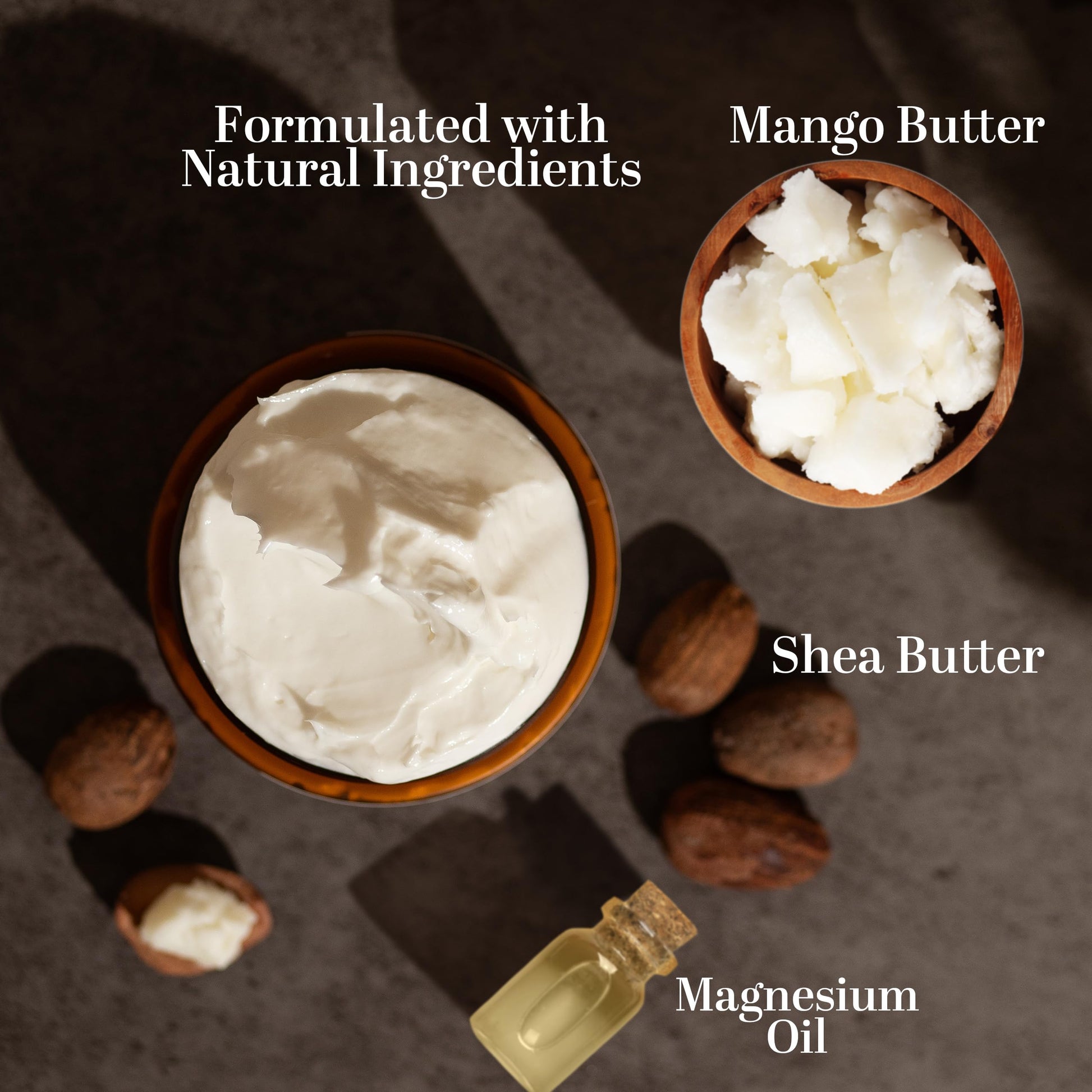Better Shea Butter Magnesium Cream for Leg Cramps | Relieves Muscle Tension | Night Lotion Safe for Pregnancy, Kids and Babies | Organic and Natural Ingredients | Vegan, Made in USA | (Unscented) Better Shea Butter uk supplements