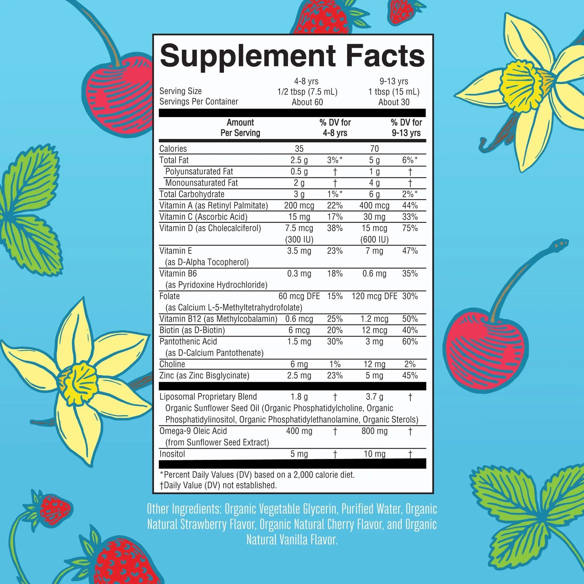 MaryRuth Organics Kids Multivitamin Liposomal (Strawberry Cherry & Vanilla) & Vitamin D3 Liposomal (Mixed Berry) Clean Label Project Verified MARYRUTH'S uk supplements