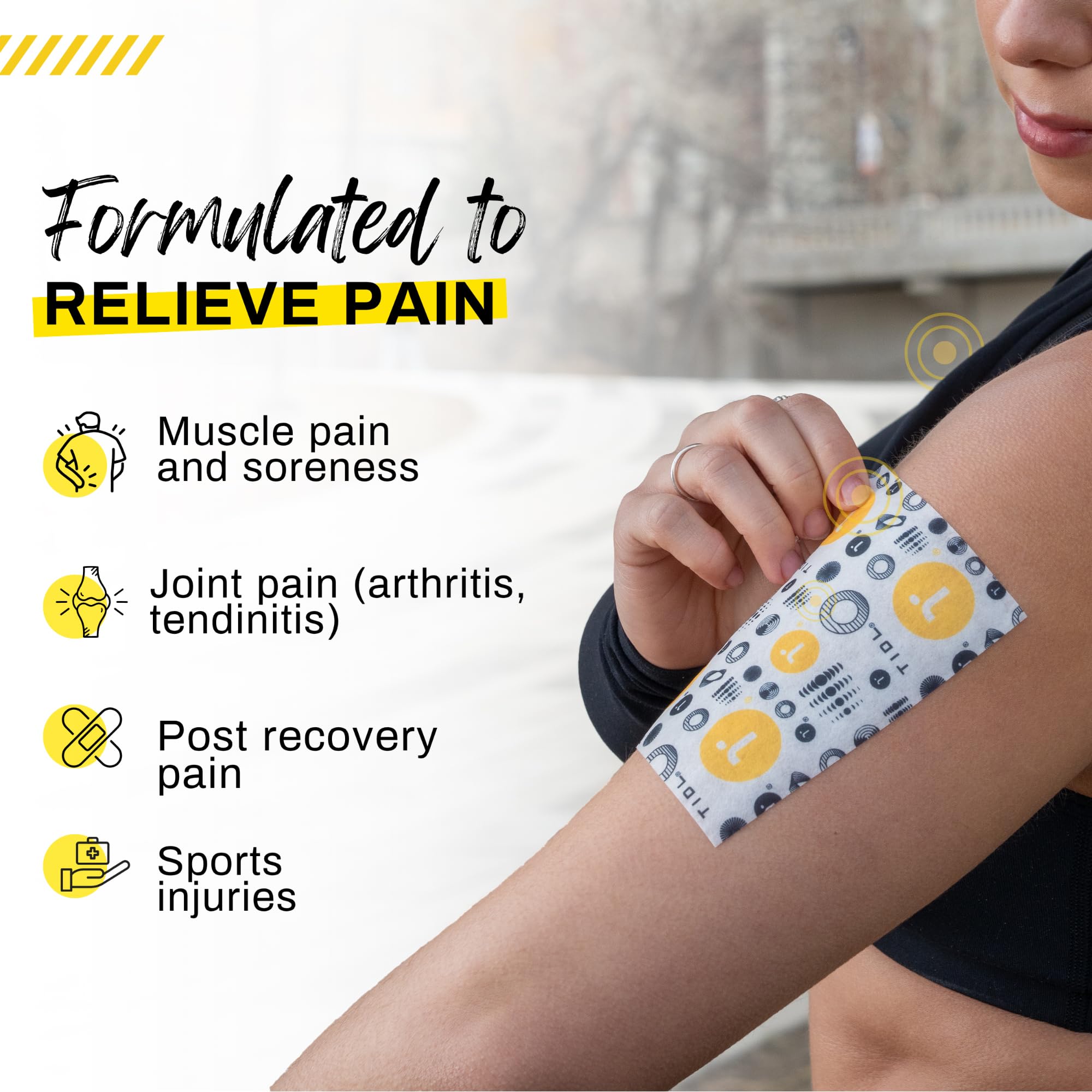 TIDL Recovery Patches, 20 Count, Maximum Strength for Targeted Back Pain, Joint & Muscle Pain Relief, Immediate Numbing & Soothing, Non-Stick Adhesive for Easy Application & Removal TIDL uk supplements