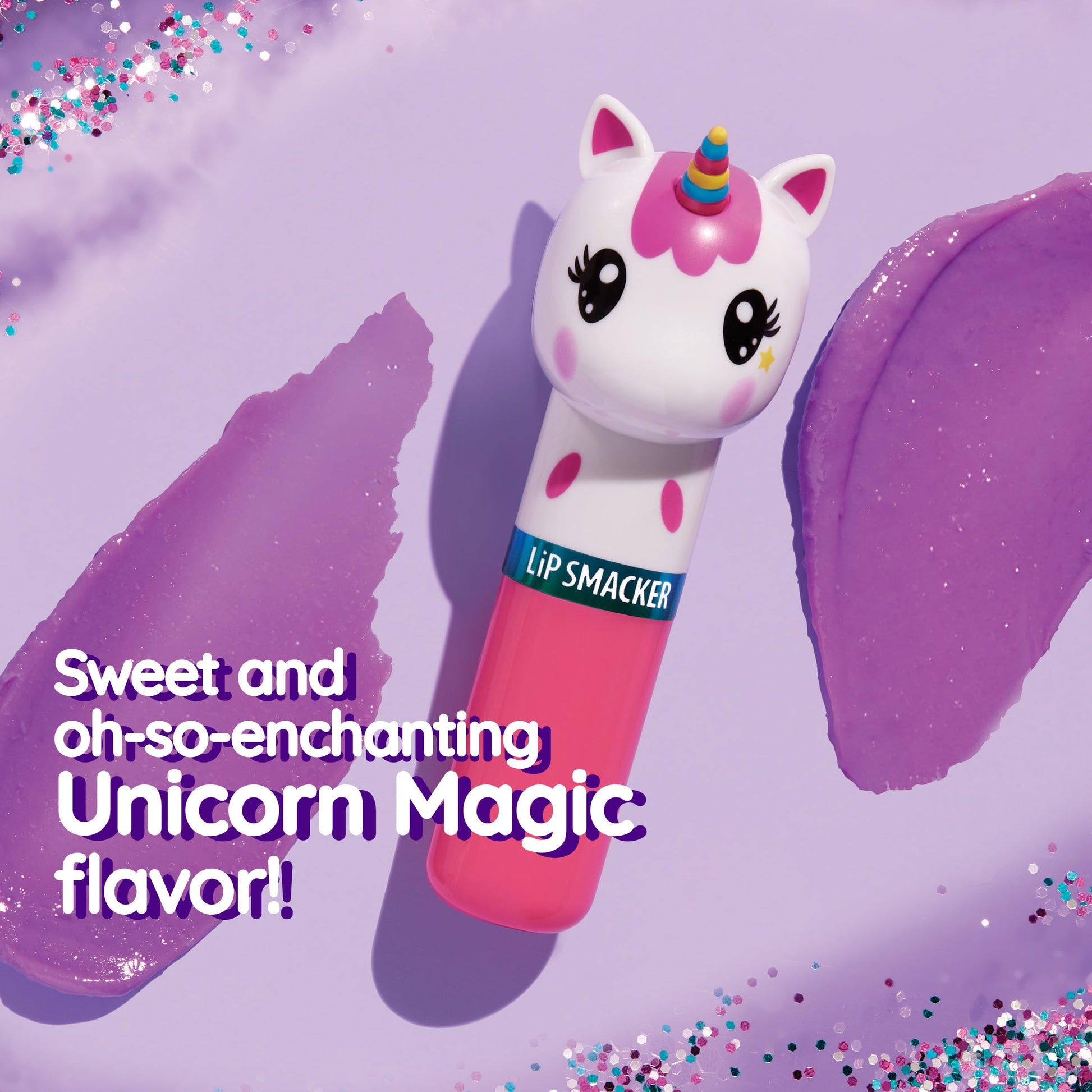 Lip Smacker Lippy Pals Unicorn, Flavored Moisturizing & Smoothing Soft Shine Lip Balm, Hydrating & Protecting Fun Tasty Flavors, Cruelty-Free & Vegan - Unicorn Magic Lip Smacker uk supplements