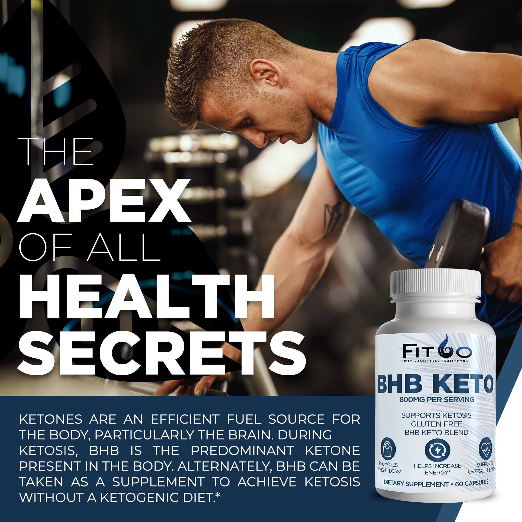 FIT60 Keto Diet Pills for Men & Women - Boost Energy and Mental Clarity for Enhanced Focus FIT60 uk supplements