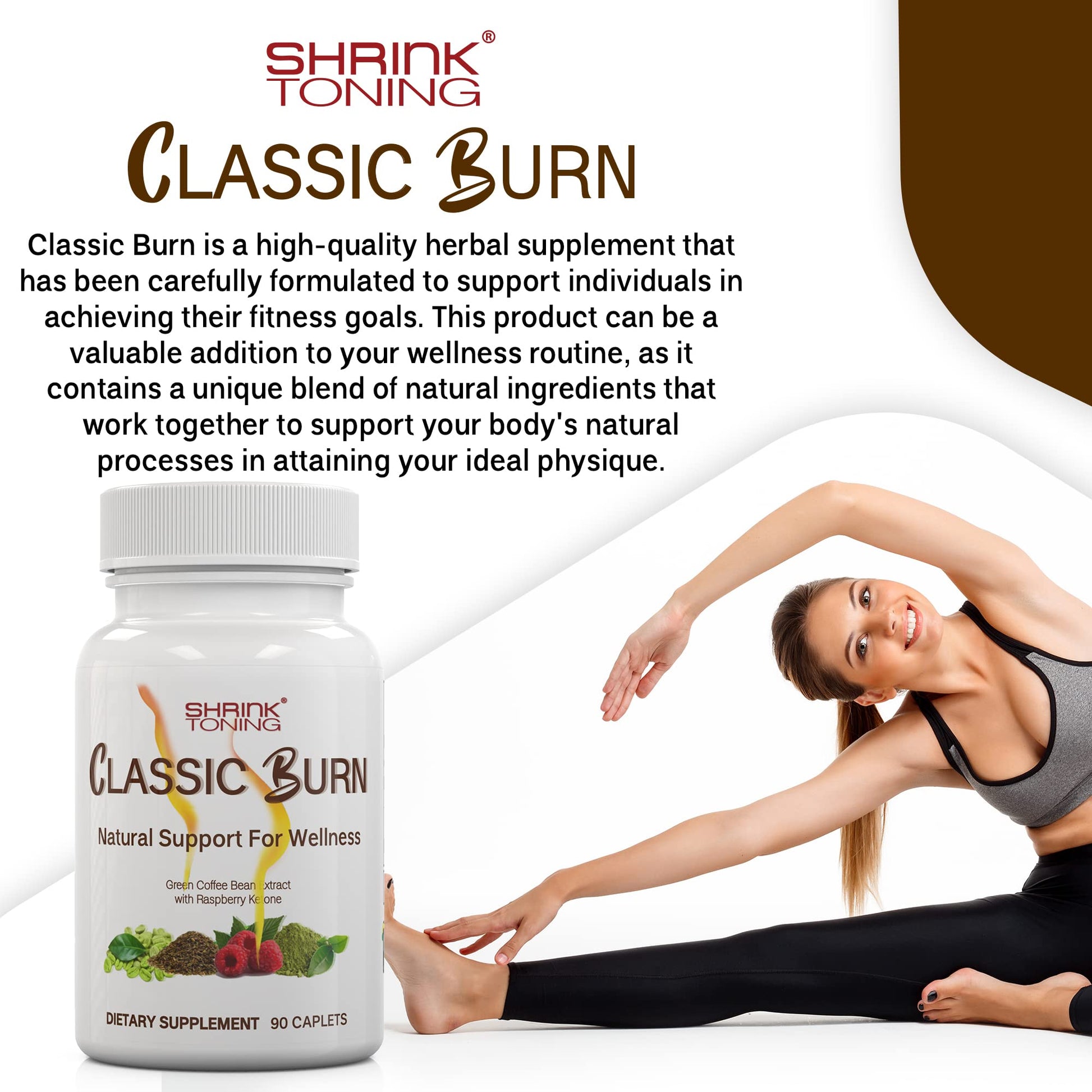 shrink Classic Burn - Pure Green Coffee Bean Extract and Raspberry Ketones with 45% shrink uk supplements