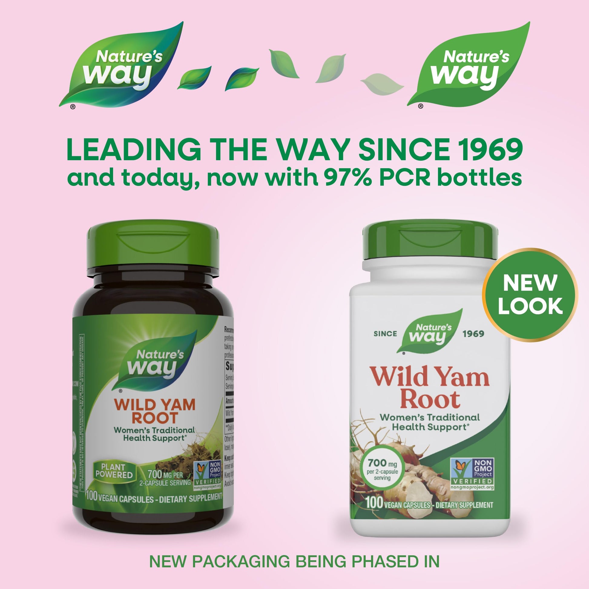 Nature's Way Wild Yam Root Capsules, Women's Traditional Health Support*, 700 mg per 2-Capsule Serving, Non-GMO Project Verified, 100 Vegan Capsules (Packaging May Vary) Nature's Way uk supplements