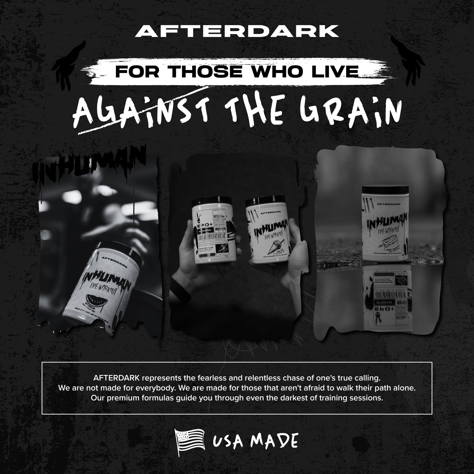 AFTERDARK INHUMAN Pre-Workout Powder, Enhanced Mind-Muscle Connection AFTERDARK uk supplements