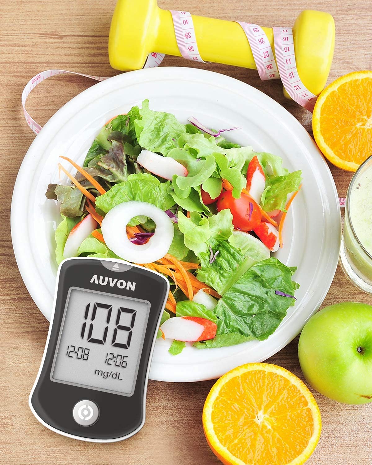 AUVON Blood Glucose Monitor Kit, High Accuracy Blood Sugar Test Kit AUVON uk supplements