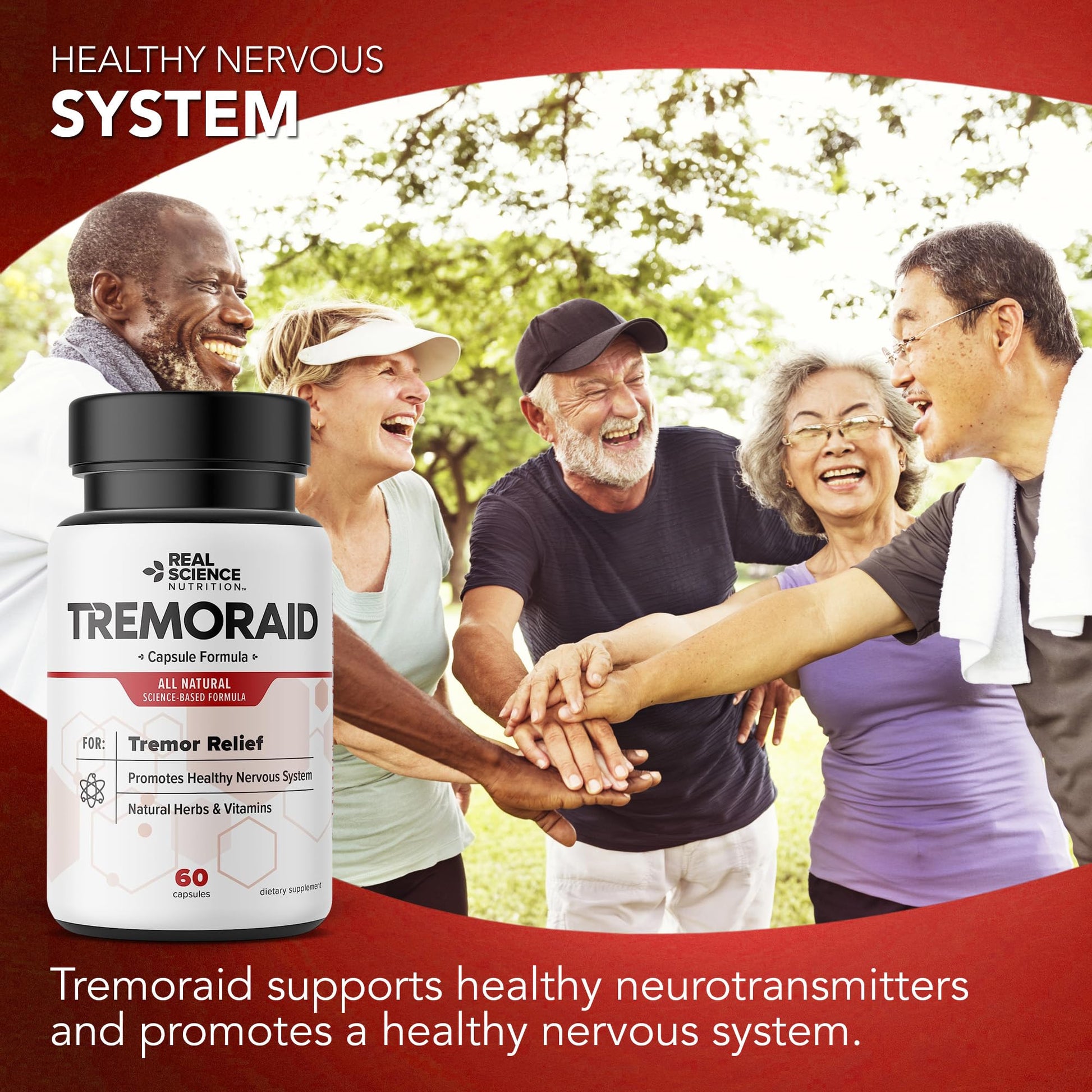 Tremoraid Essential Tremor Relief Supplements (60 Caps)* (3 Bottles) Tremoraid uk supplements