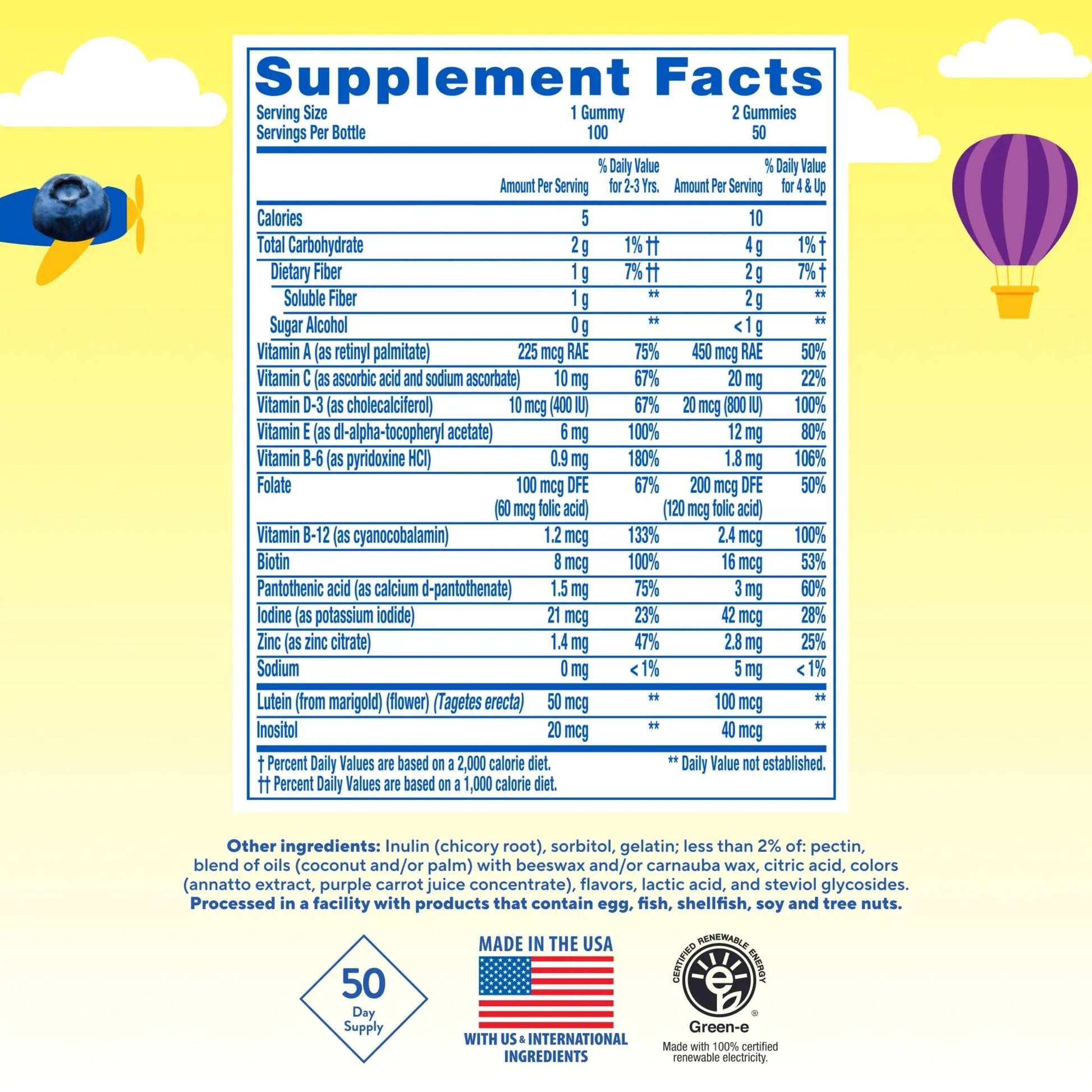 L’il Critters Gummy Vites No Sugar Added Daily Gummy Multivitamin for Ages 2+ Toddlers & Kids, Vitamin C, D3 for Immune Lil Critters uk supplements