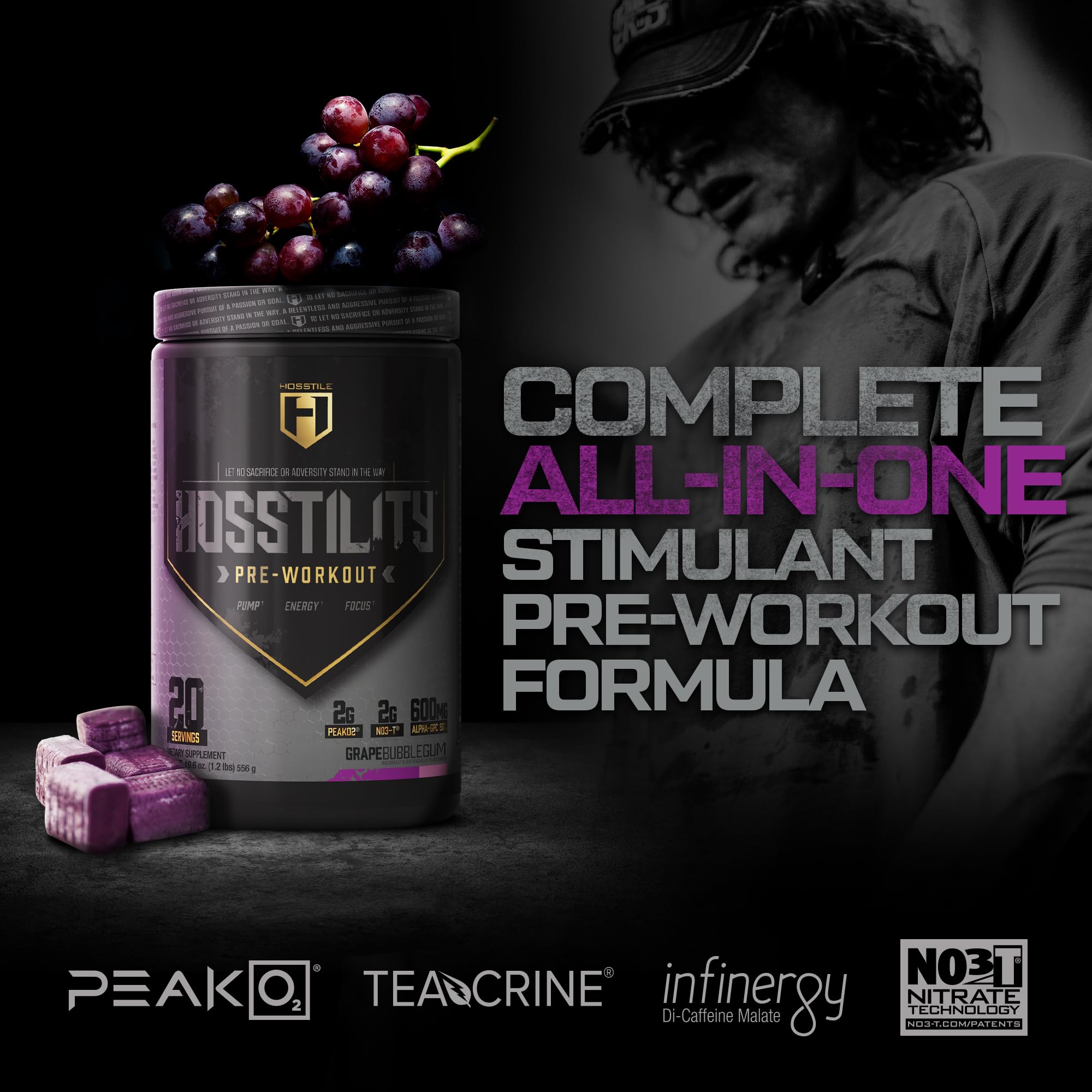 HOSSTILE Hosstility Pre Workout, All-in-One Pre Workout Powder for Men and Women HOSSTILE uk supplements