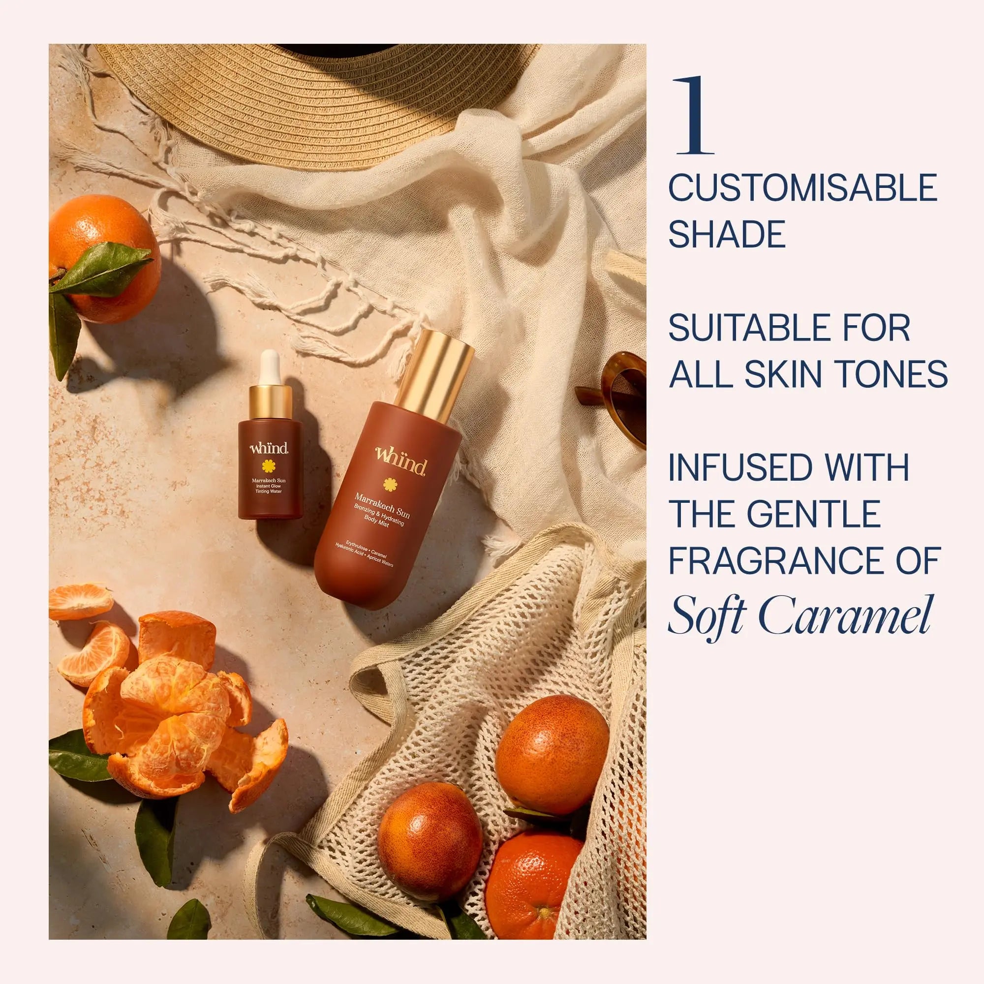 WHIND Marrakech Sun Tinting Water – Lightweight Self-Tanning Drops with Hyaluronic Acid & Glycerin for a Buildable Natural Glow – 30ml WHIND uk supplements