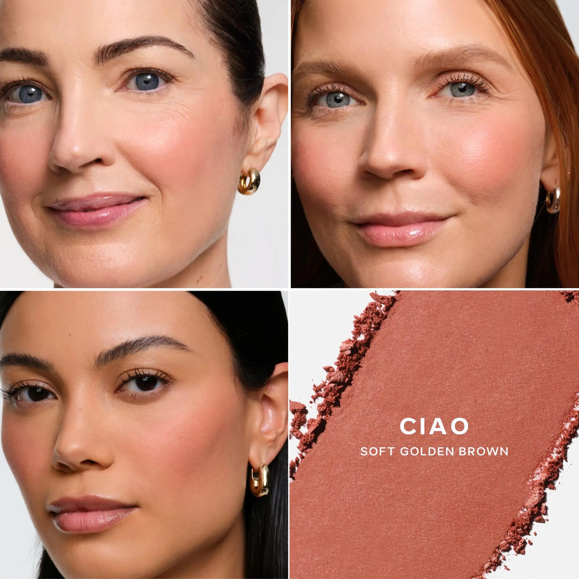 Saie SuperSuede Baked Blush - Talc-Free Powder Blush for Cheeks Infused with Hyaluronic Acid, Glycerin + Squalane - Hydrating Face Makeup for a Natural, Diffused Flush of Color - Ciao (0.1 Ounce) Saie uk supplements