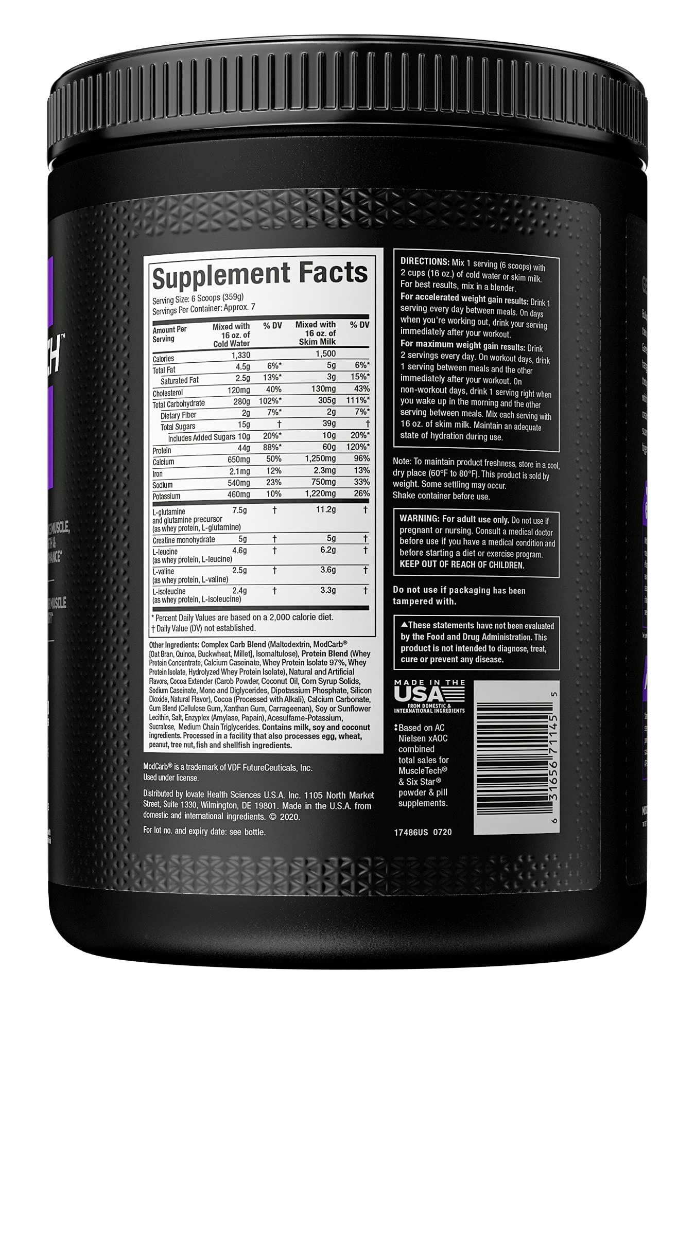 Mass Gainer MuscleTech 100% Mass Gainer Protein Powder Protein Powder for Muscle MuscleTech uk supplements